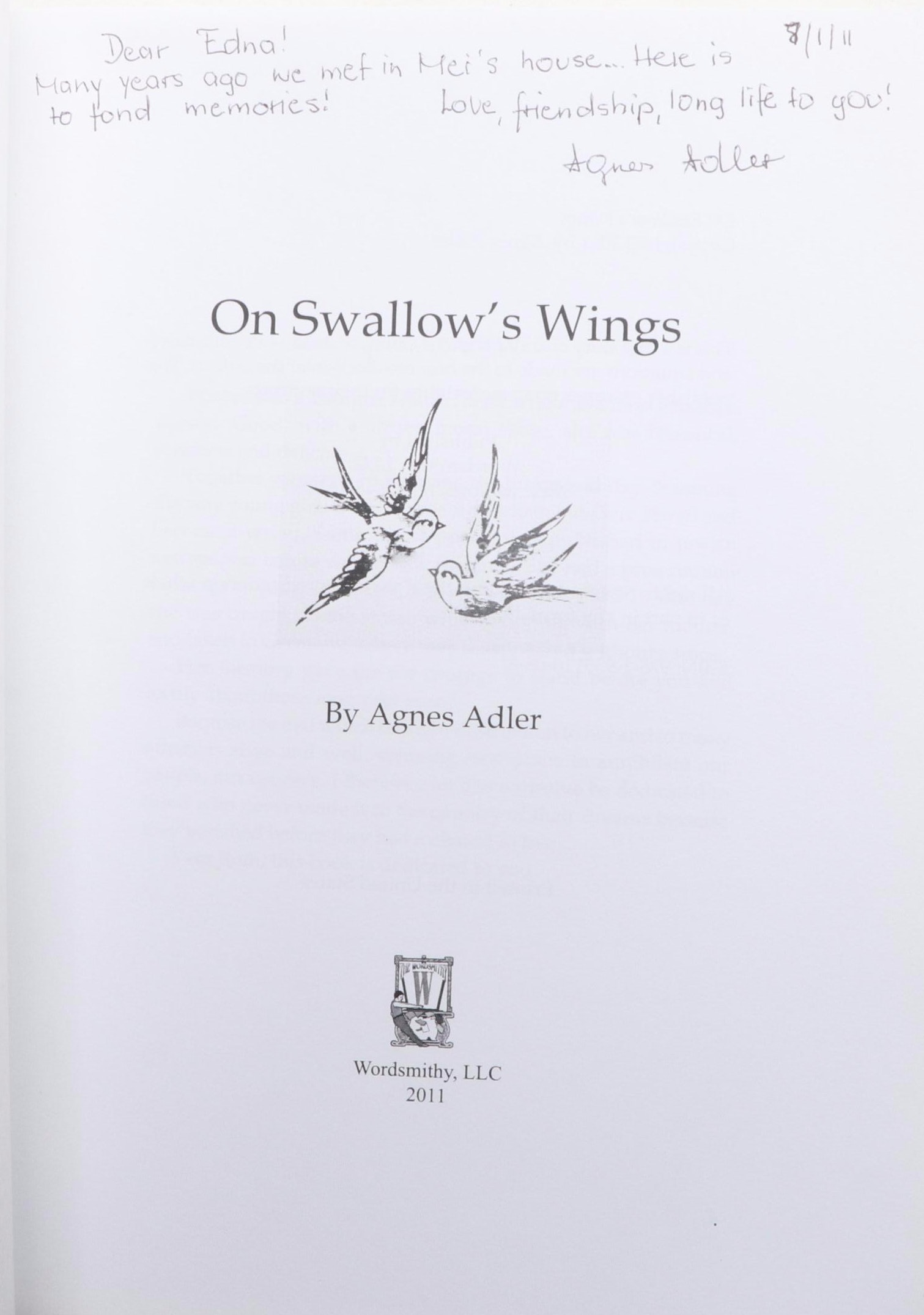 Agnes Adler Figurative Aluminum Sculpture "Rapture" with Signed Adler Book