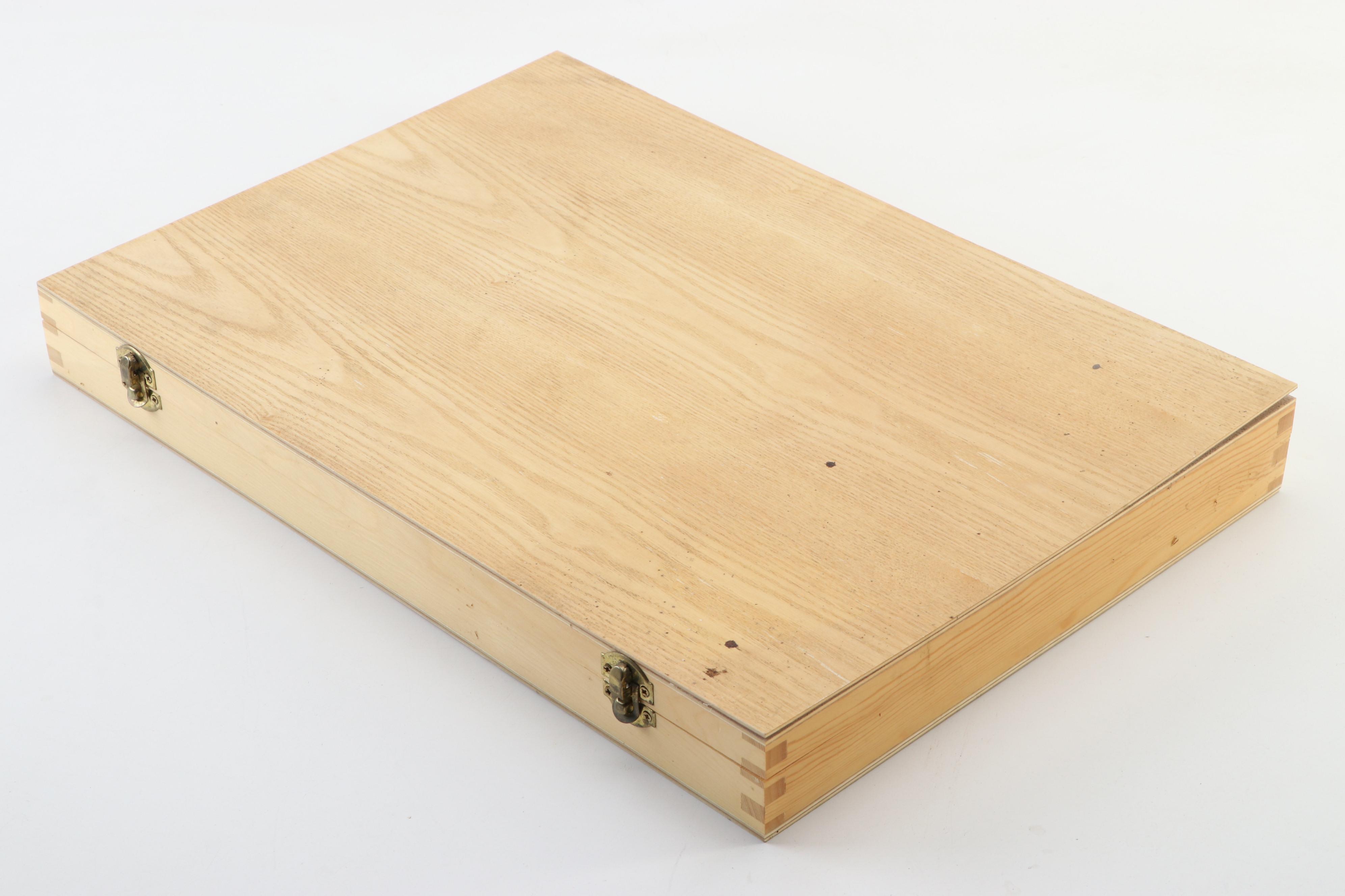 Benjamin's Best Steel and Oak Handled Wood Lathe Chisels with Storage Case