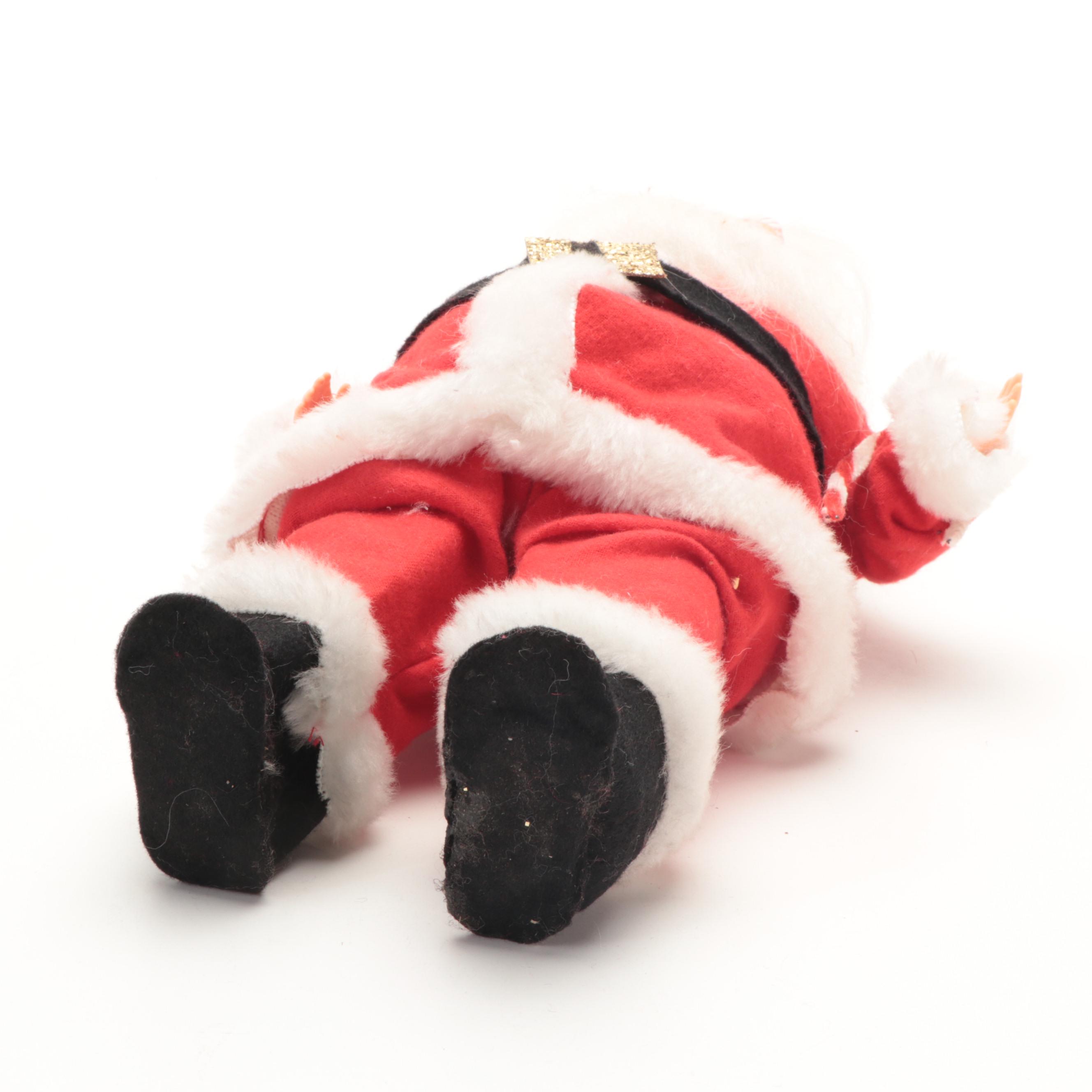 Santa Claus and Mrs. Claus Plastic Dolls