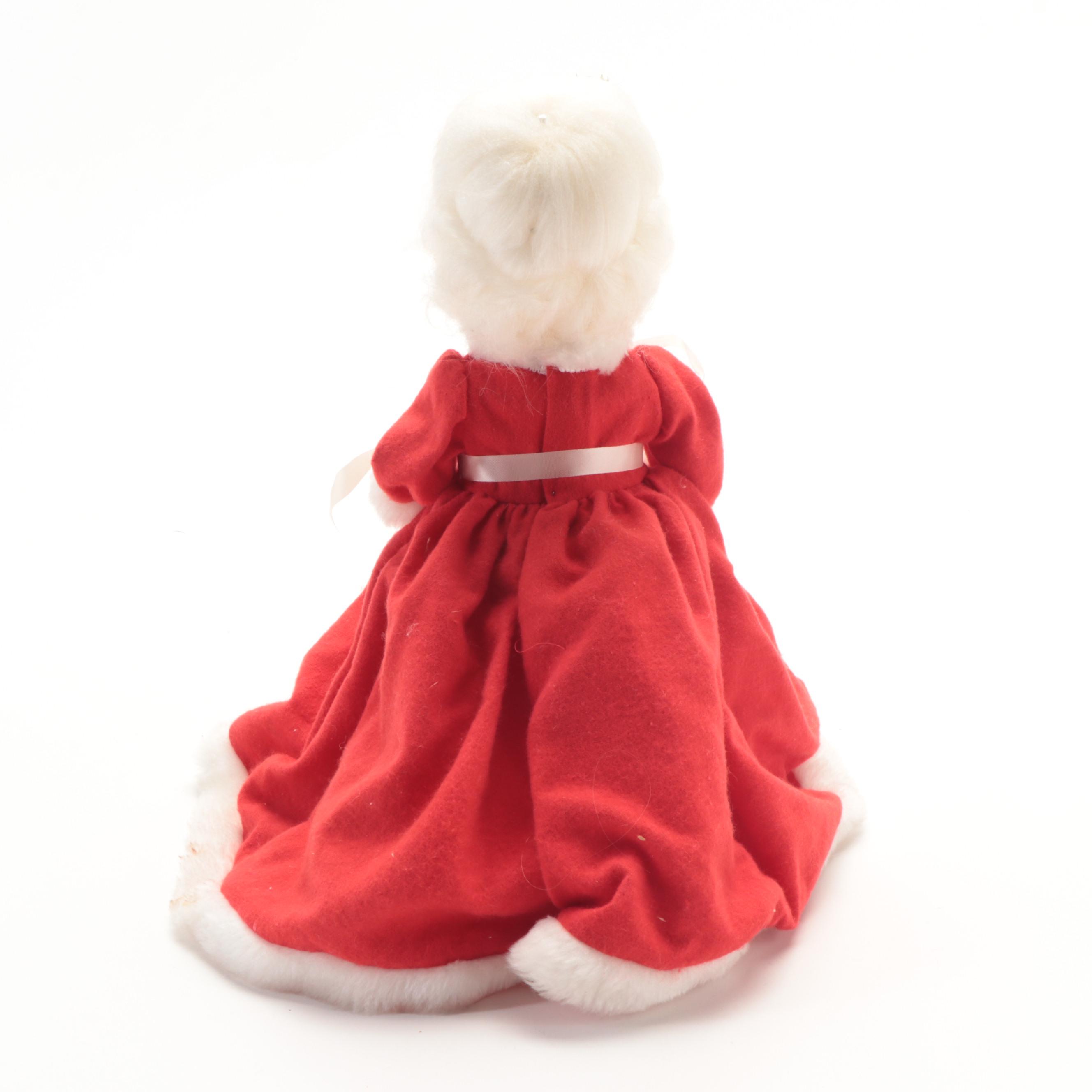 Santa Claus and Mrs. Claus Plastic Dolls