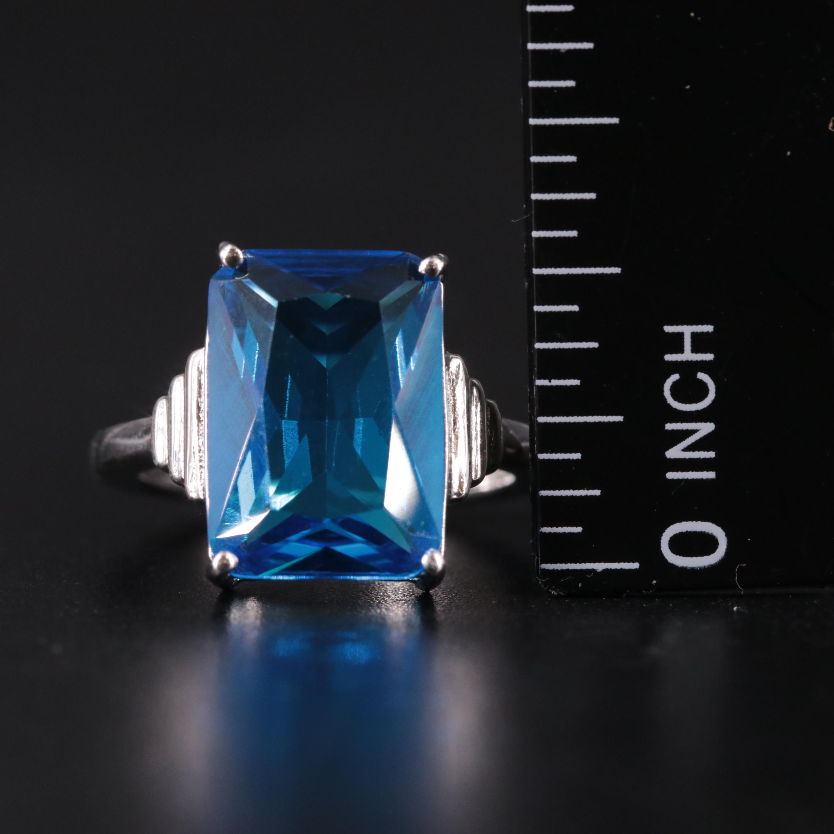 Sterling Silver Topaz Ring