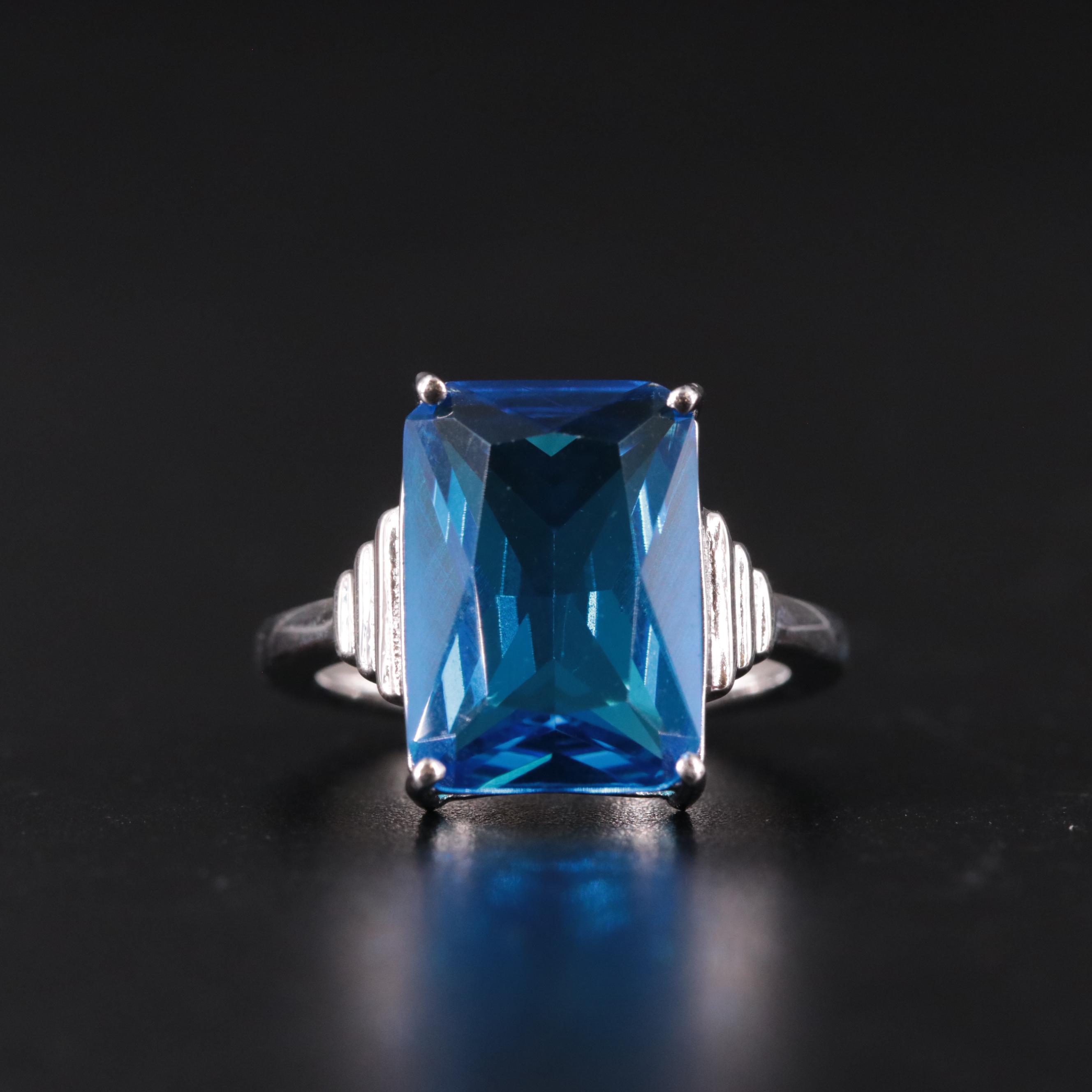 Sterling Silver Topaz Ring