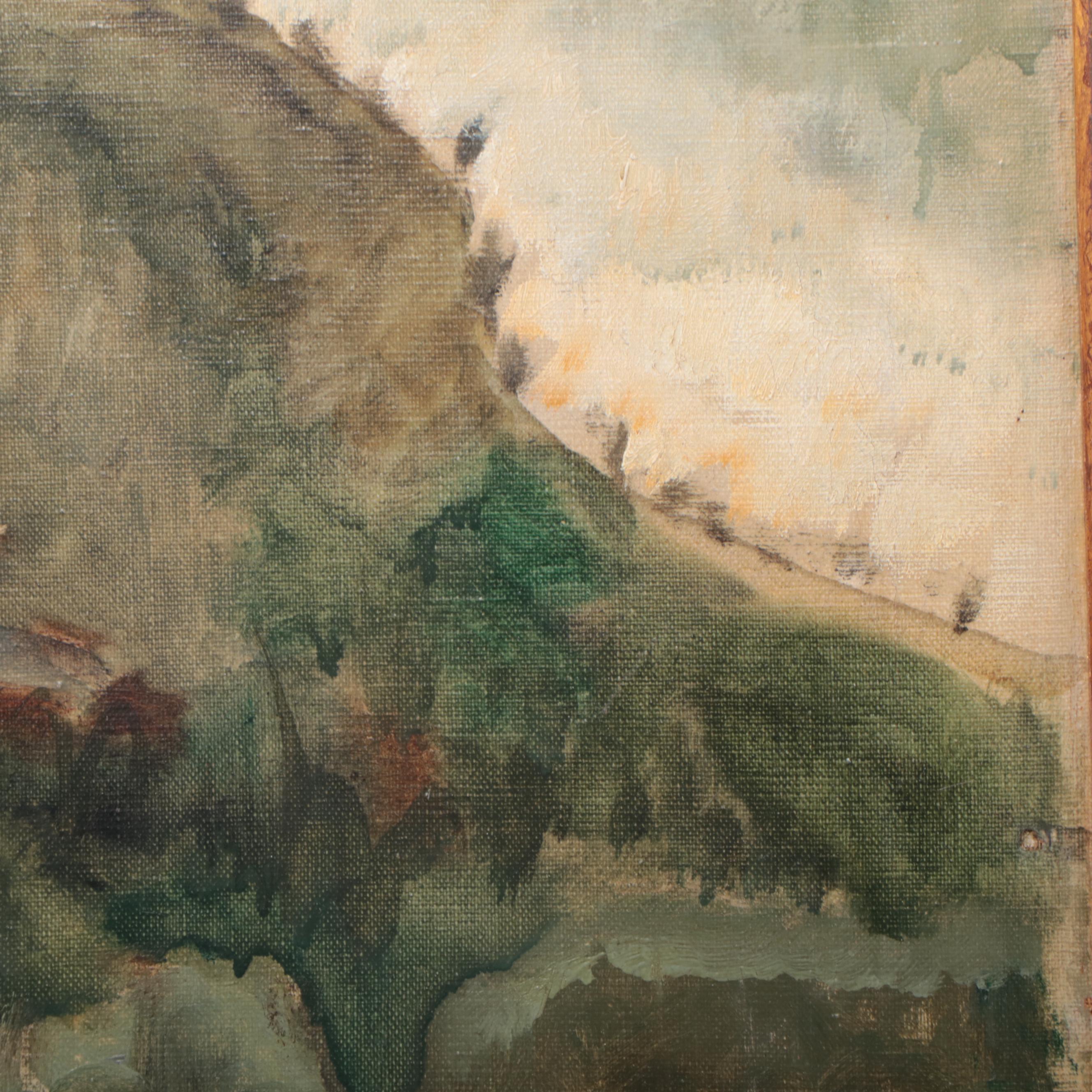 Julie de Holmberg Krohn Landscape Oil Painting