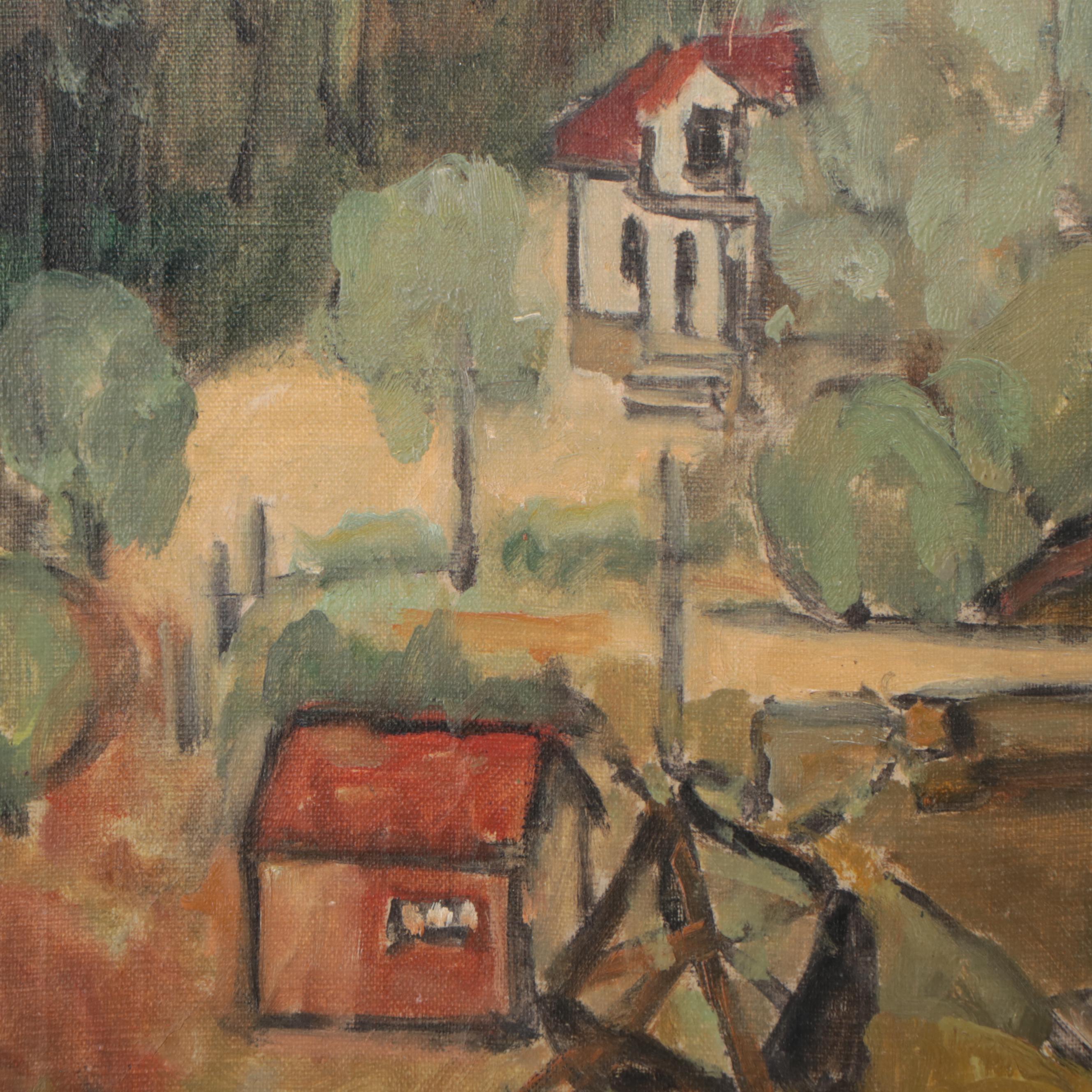 Julie de Holmberg Krohn Landscape Oil Painting