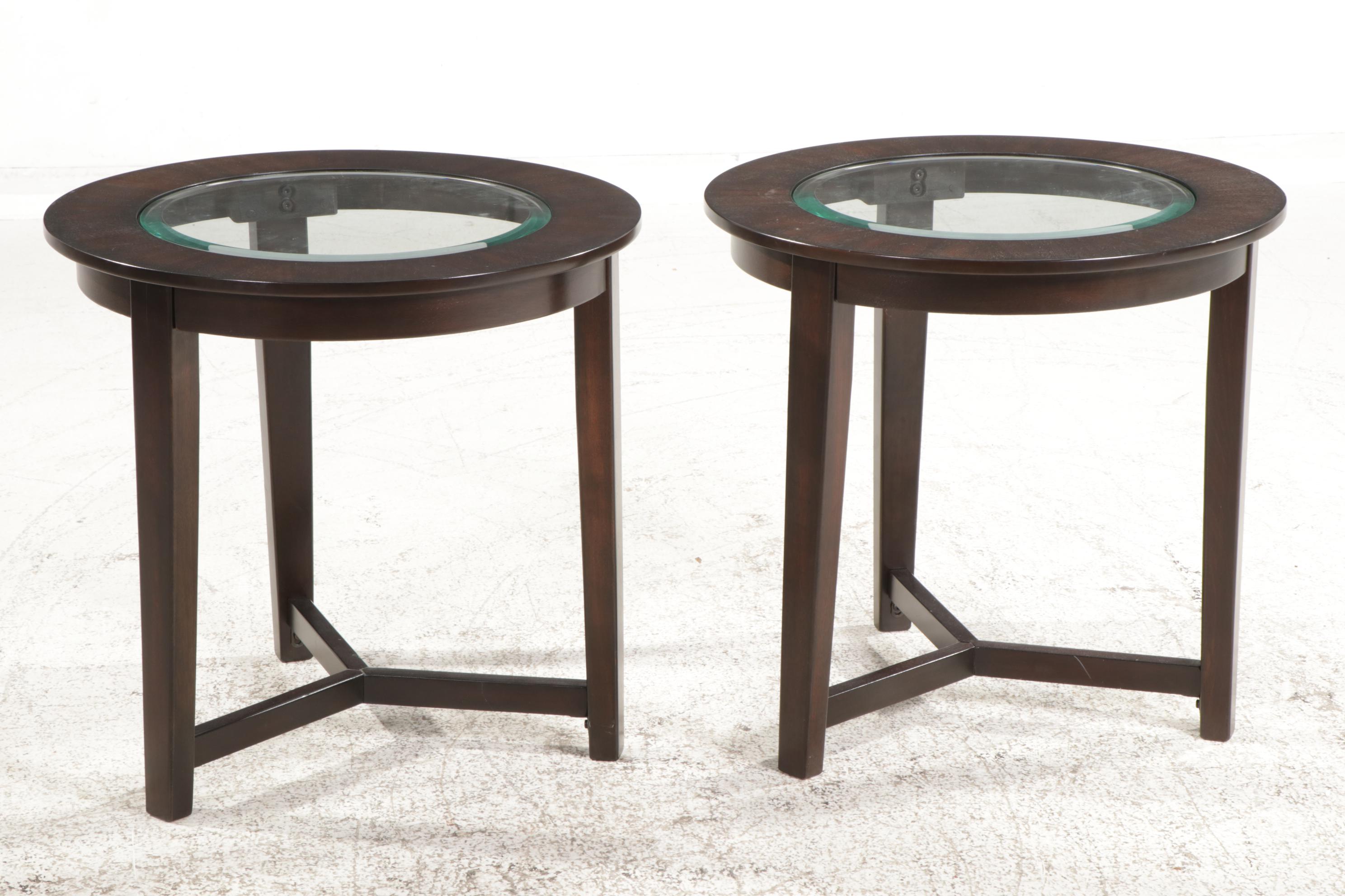 Ashley Furniture "Ashburn" Two-Tone Cocktail Table with "Glen" End Tables