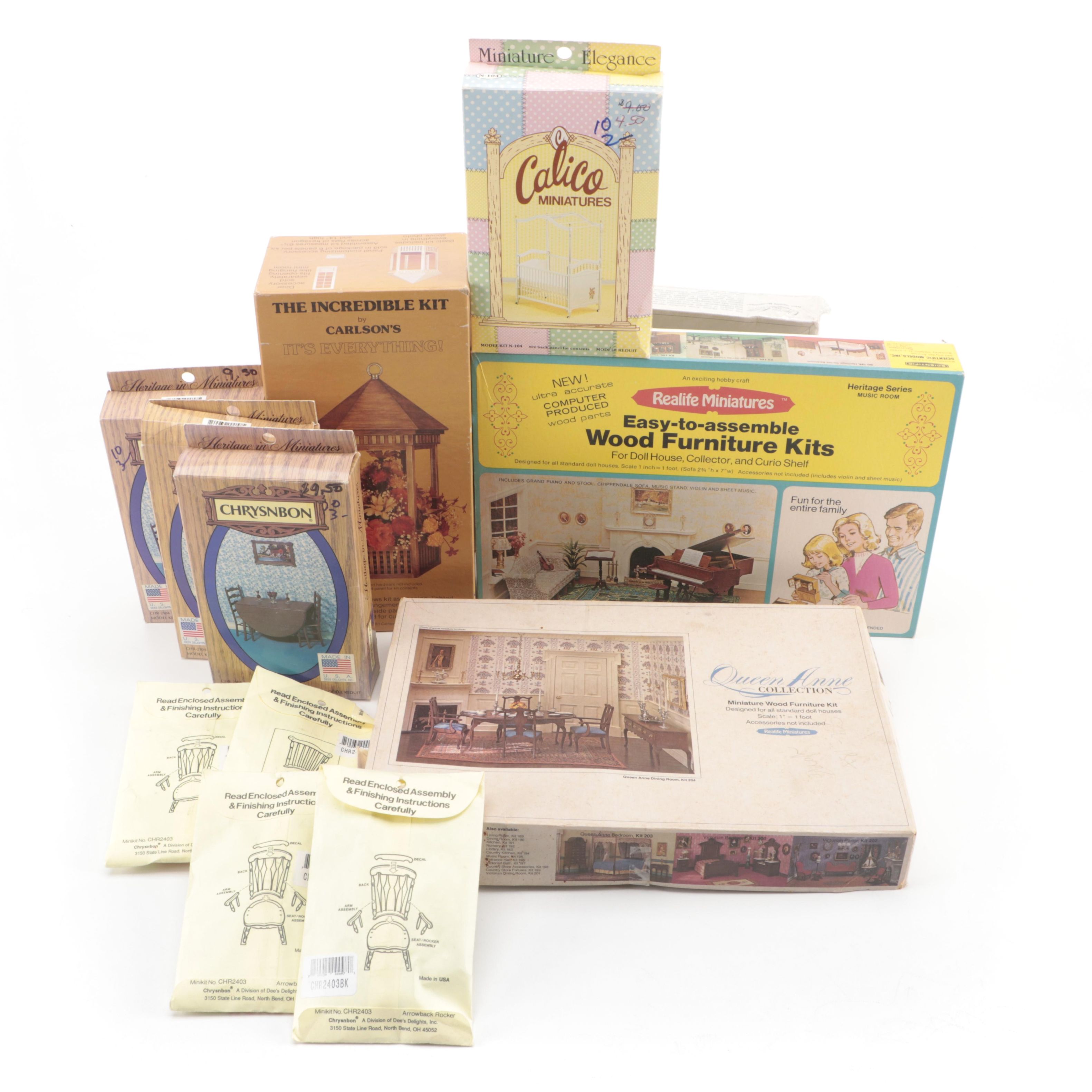 Realife Miniatures Wood Furniture Kit and Other Miniature Furniture