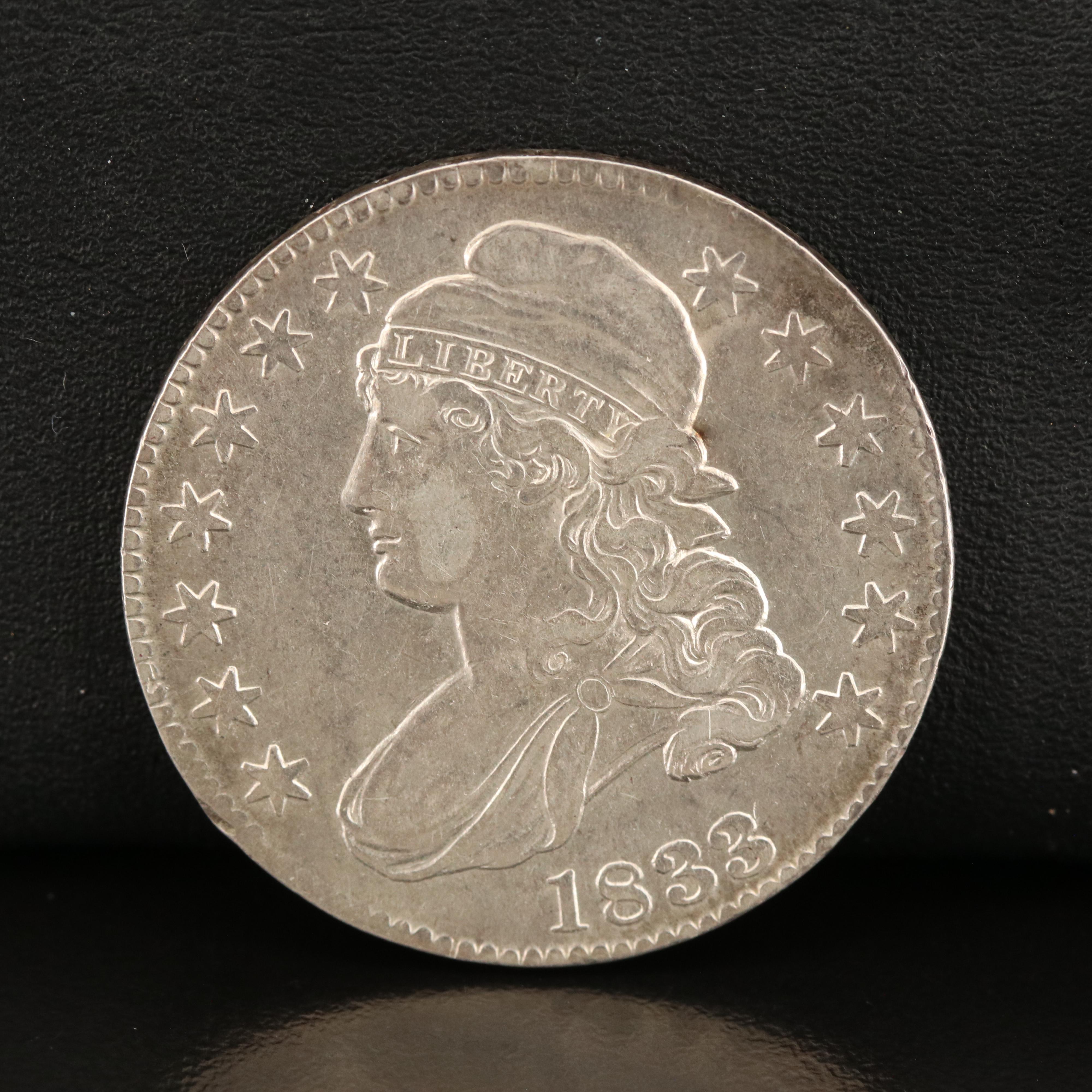 1833 Capped Bust Silver Half Dollar