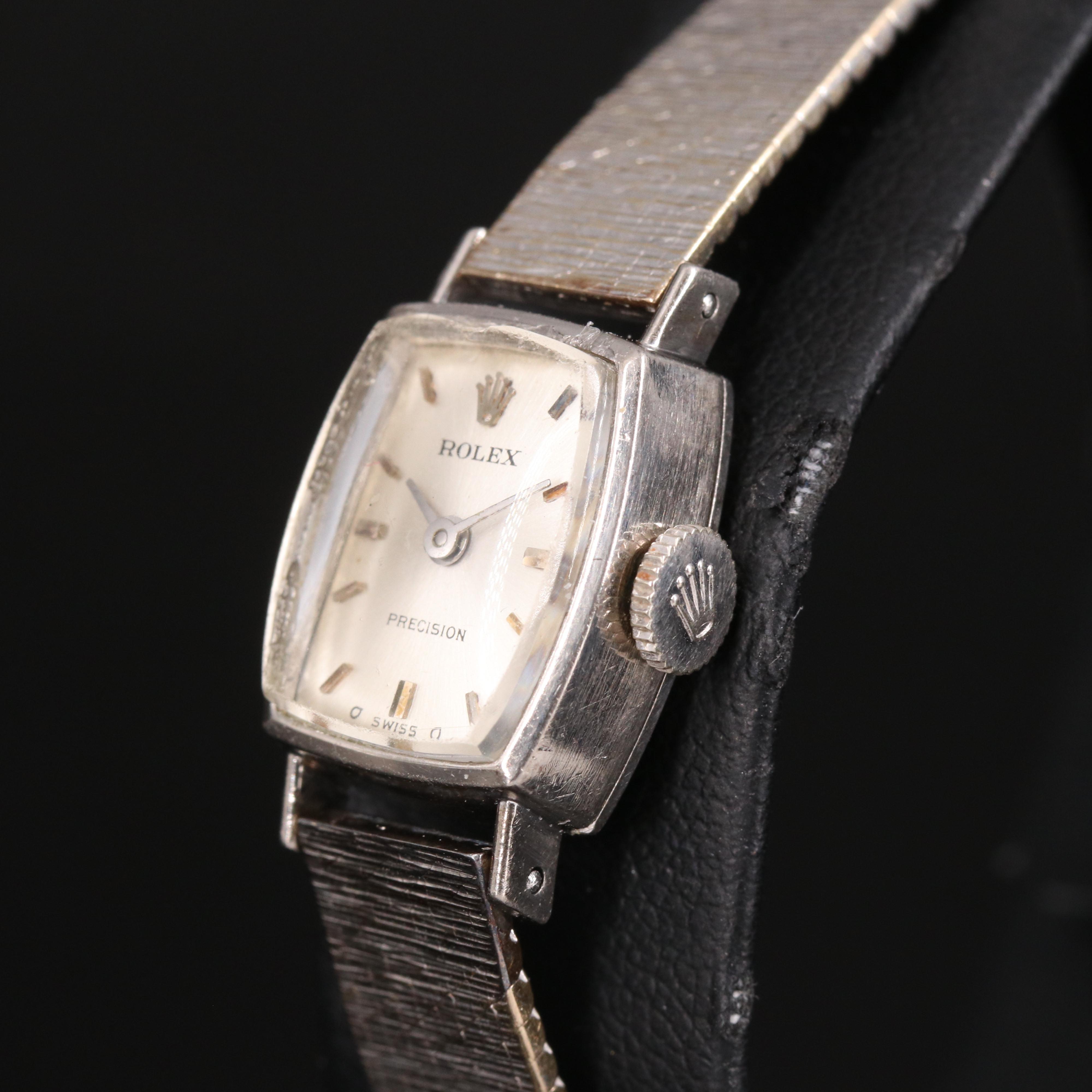 Vintage 18K Rolex Sigma Precision Dial Watch