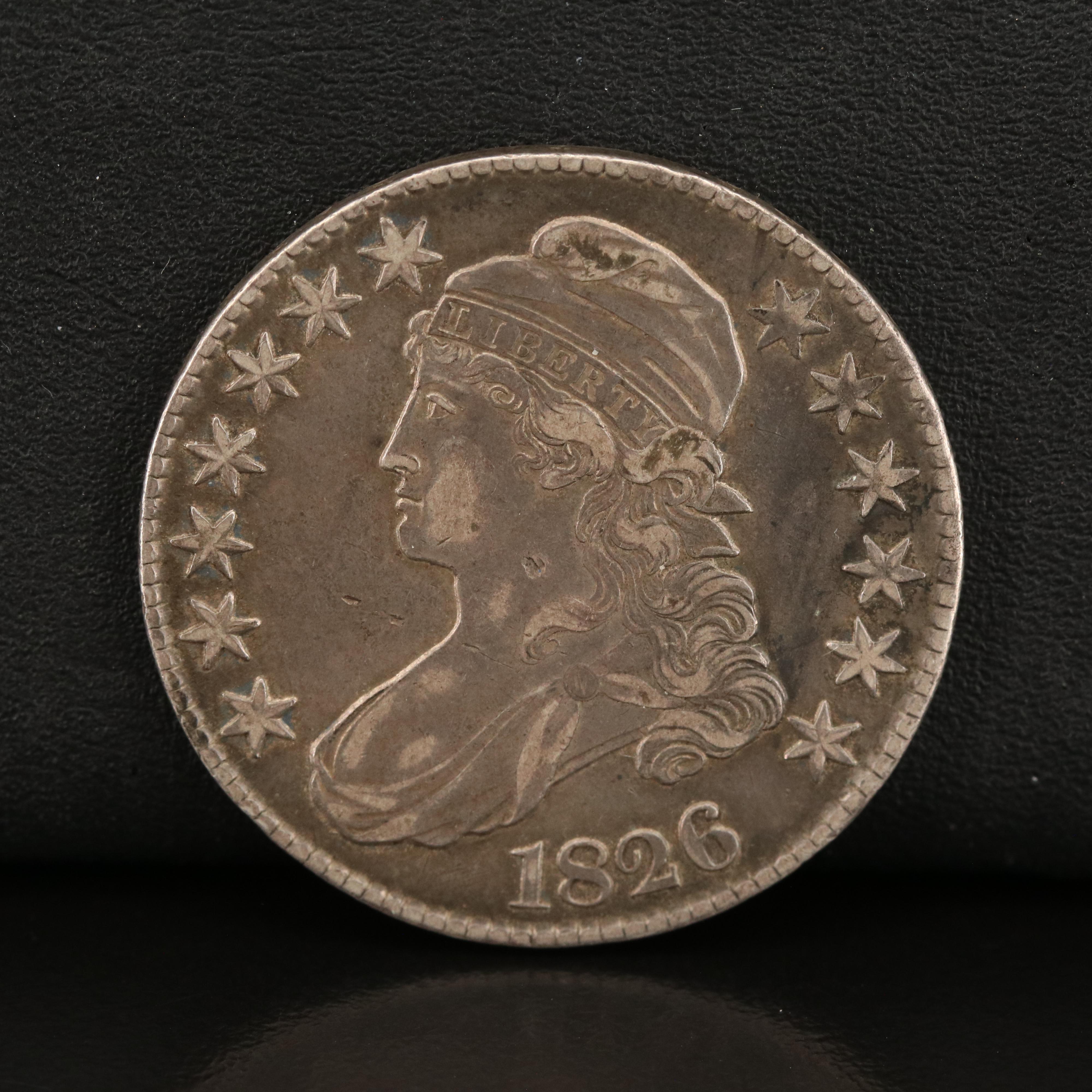 1826 Capped Bust Silver Half Dollar