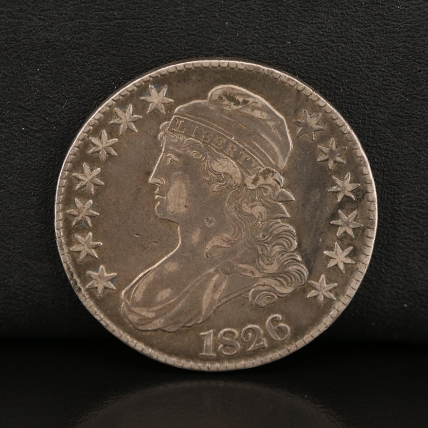 1826 Capped Bust Silver Half Dollar