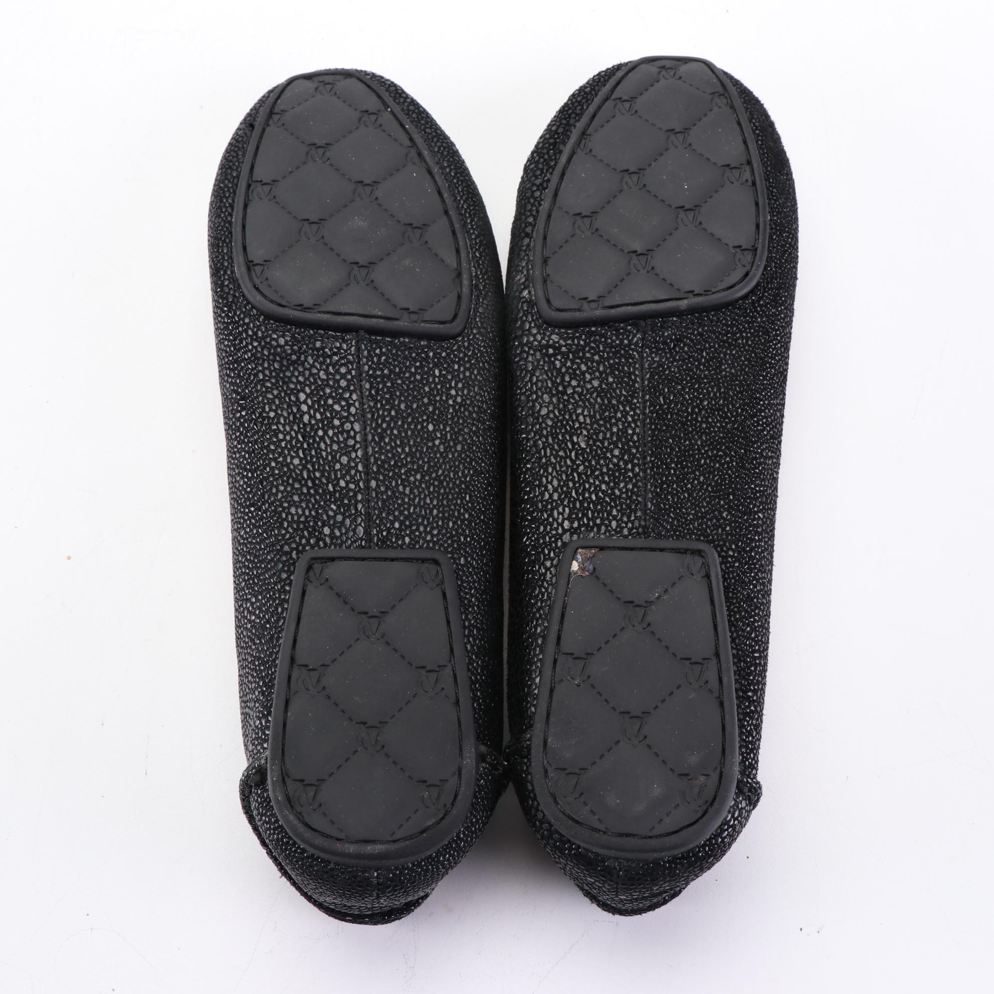 VC Signature By Vince Camuto Driving Shoes Vi-Dako in Black Stingray with Box