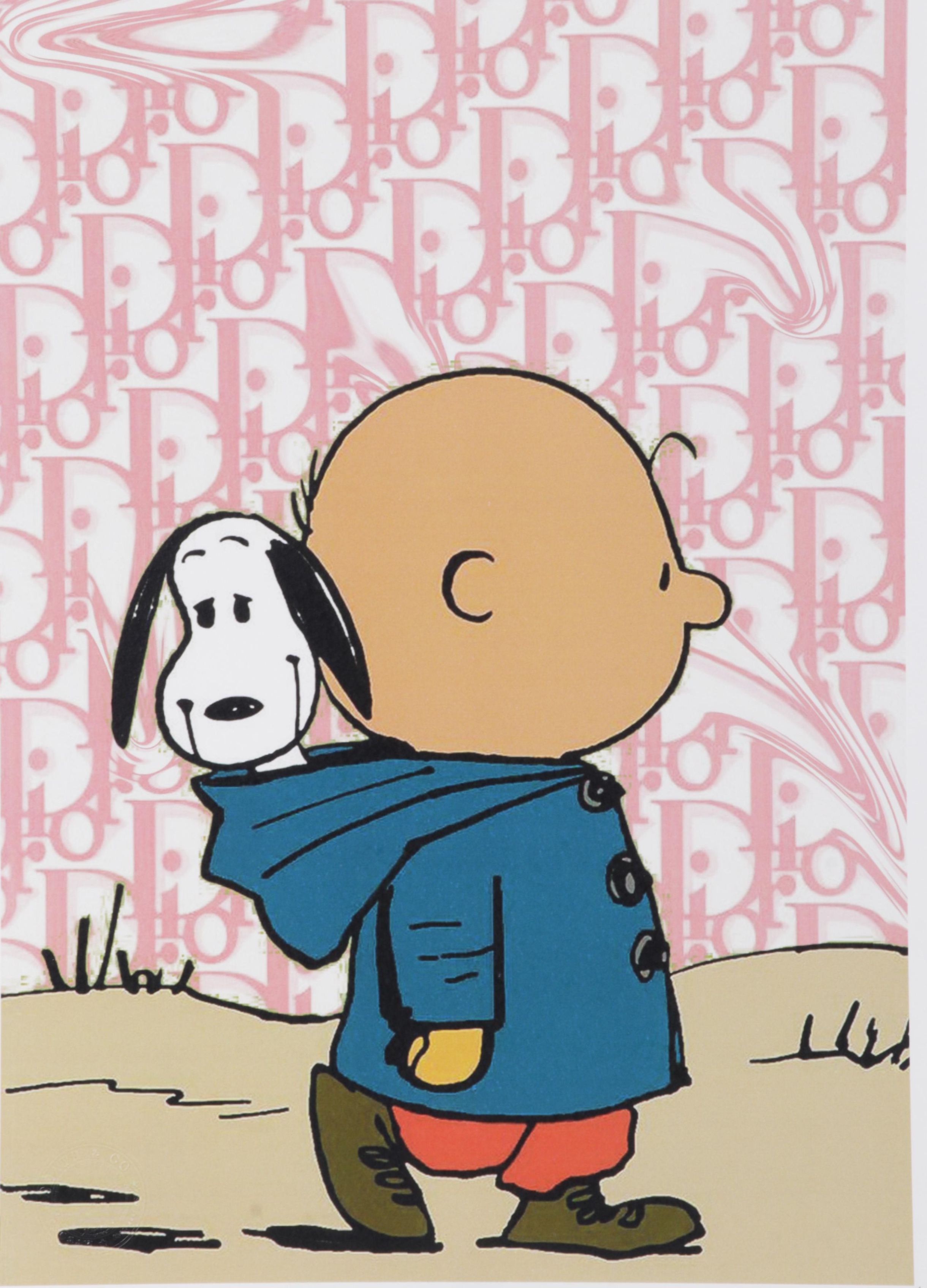 Death NYC Pop Art Graphic Print Homage to Dior Featuring Charlie Brown, 2022