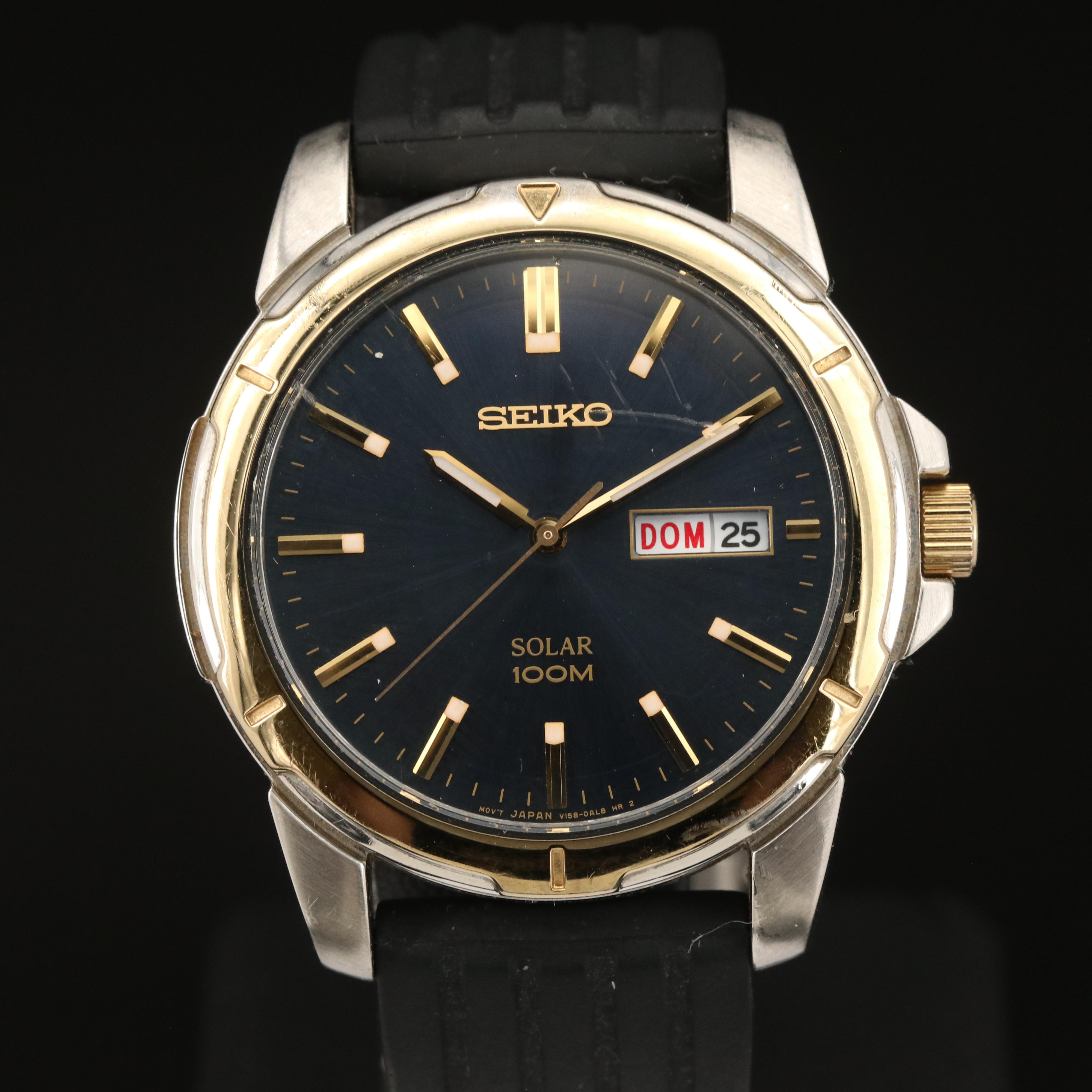 Seiko Solar Day/Date Watch