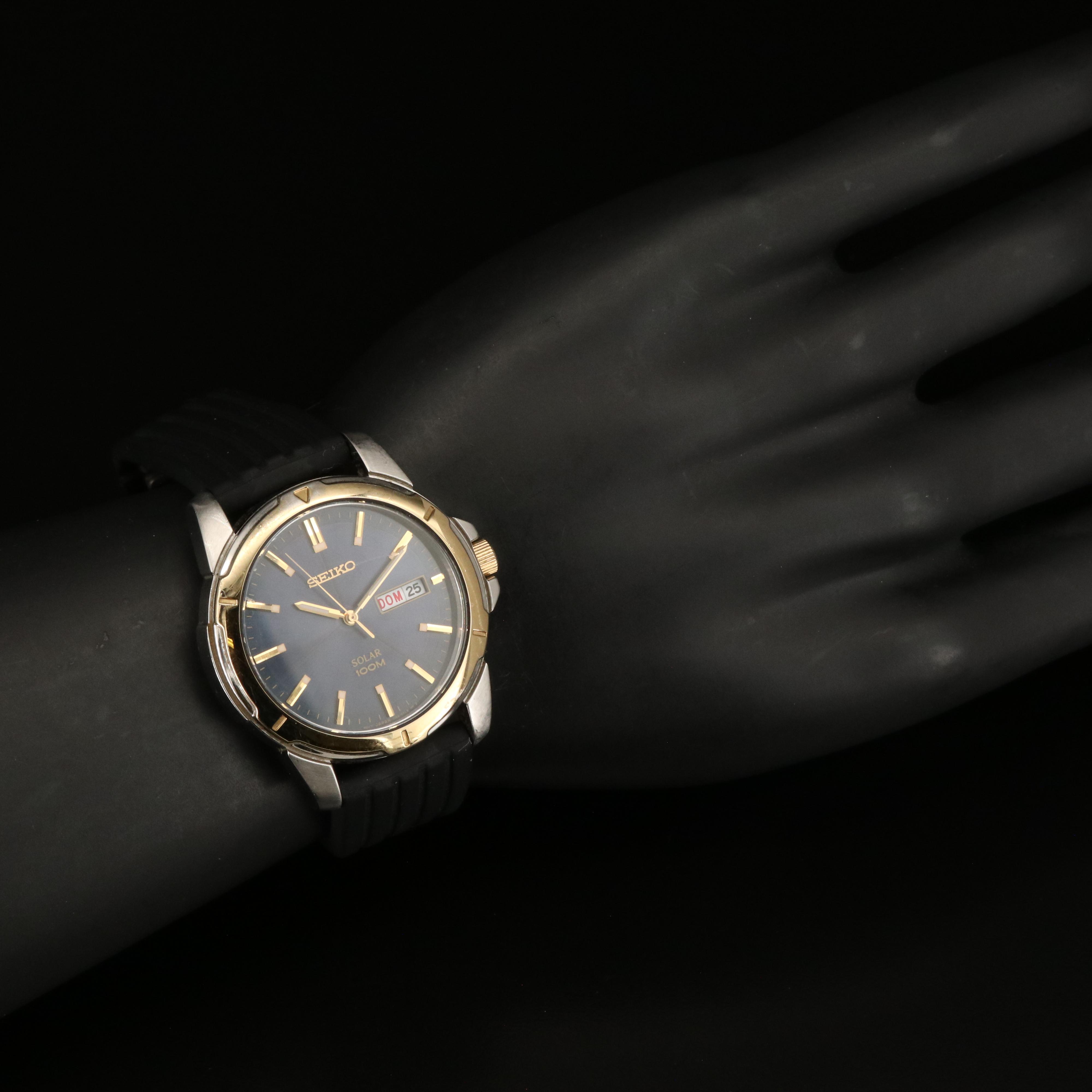 Seiko Solar Day/Date Watch