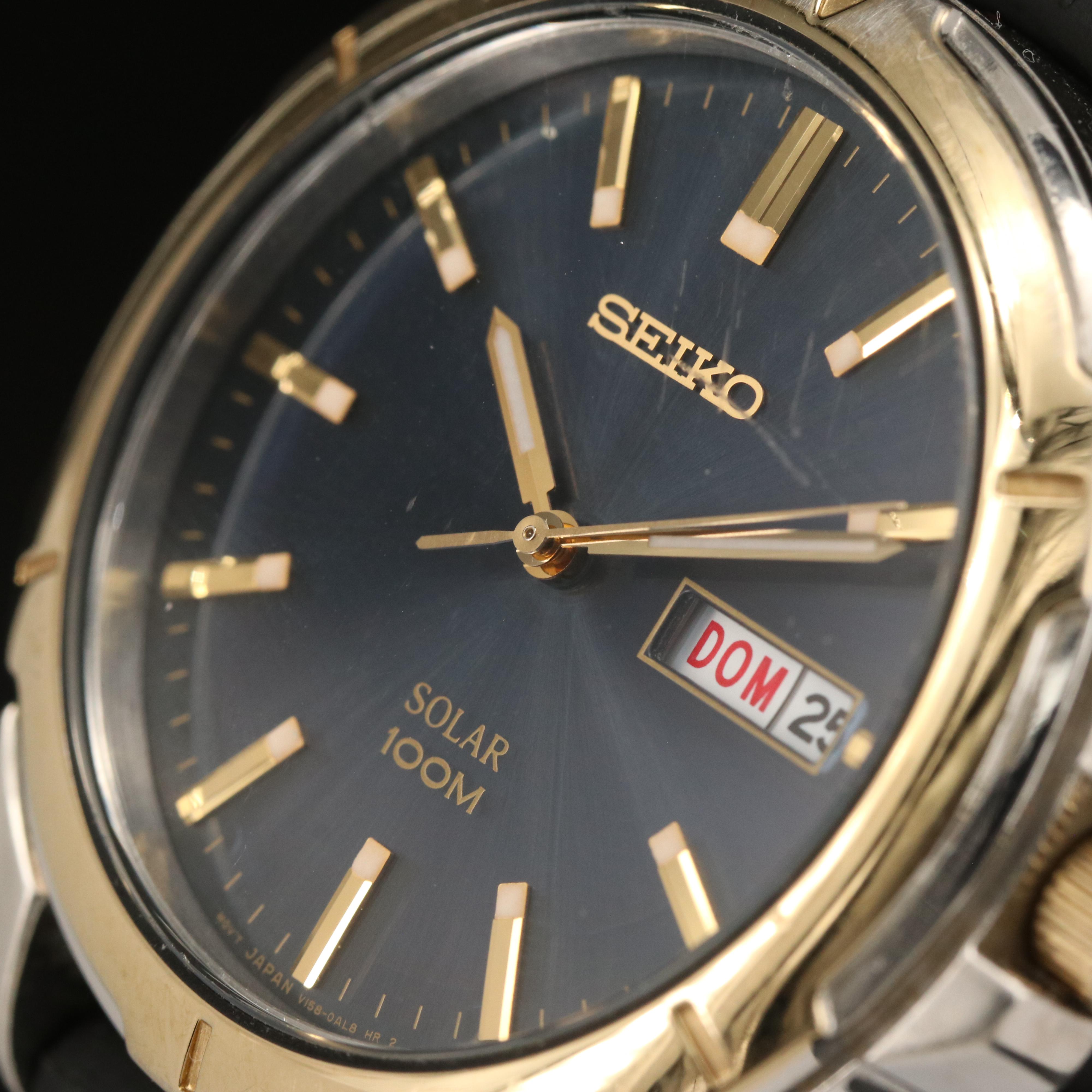 Seiko Solar Day/Date Watch