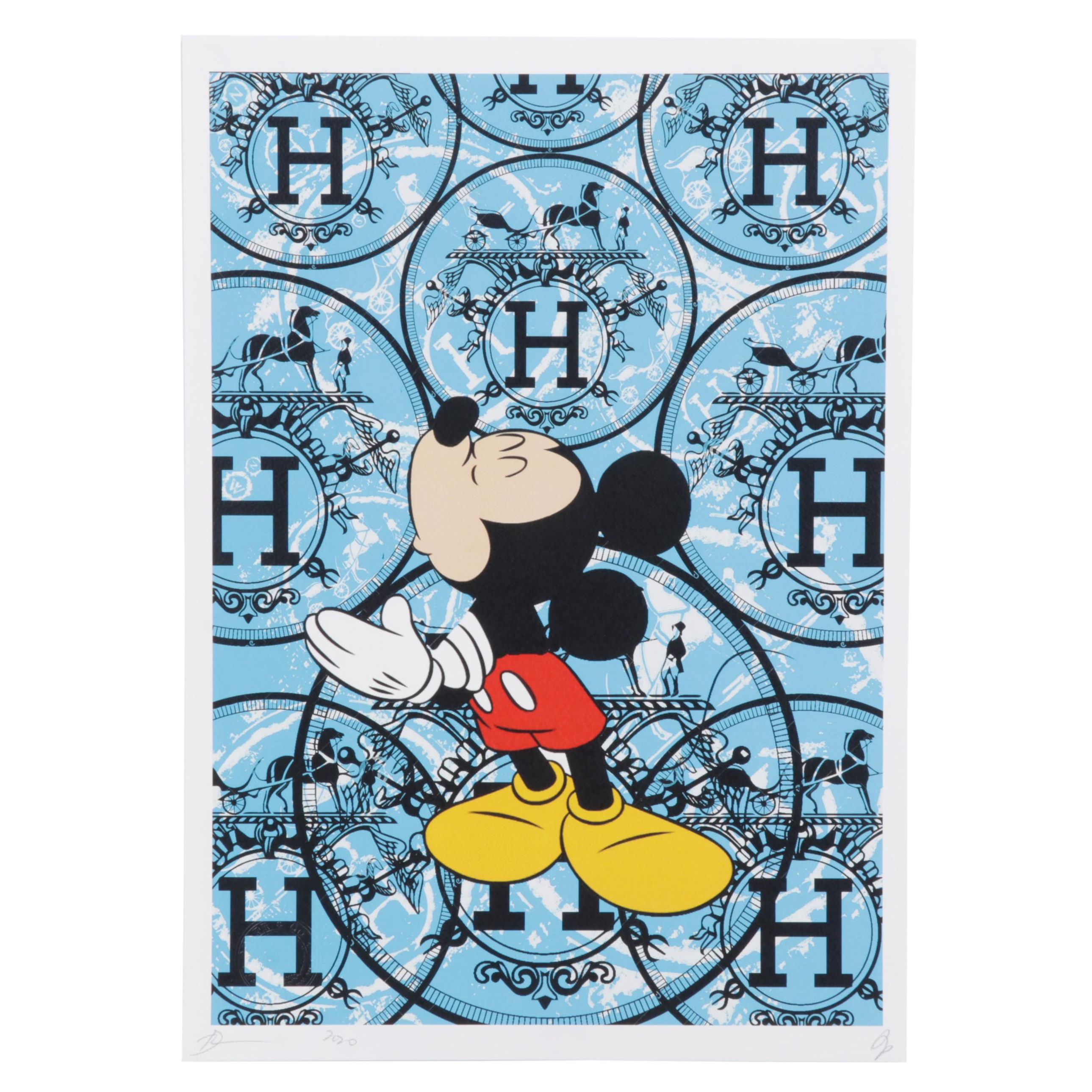 DEATH NYC アートポスター　Mickey VUITTON no.76 世界限定100部☆直筆サインあり】DEATH NYC アートポスター