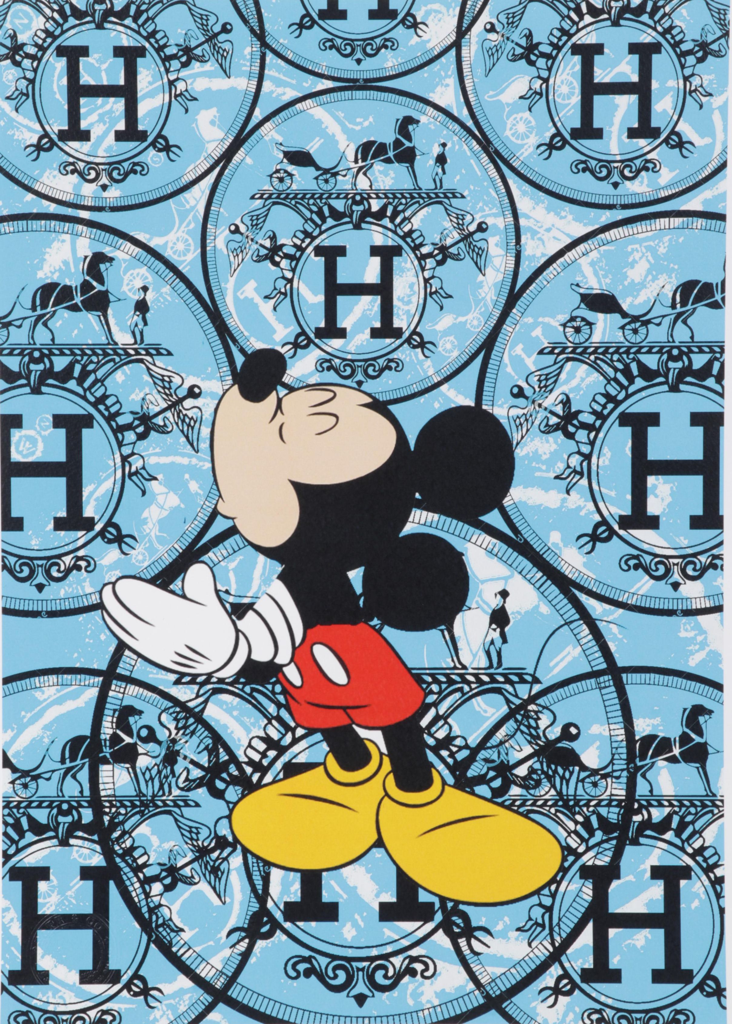 Death NYC Pop Art Graphic Print Homage to Mickey Mouse and Hermès, 2020