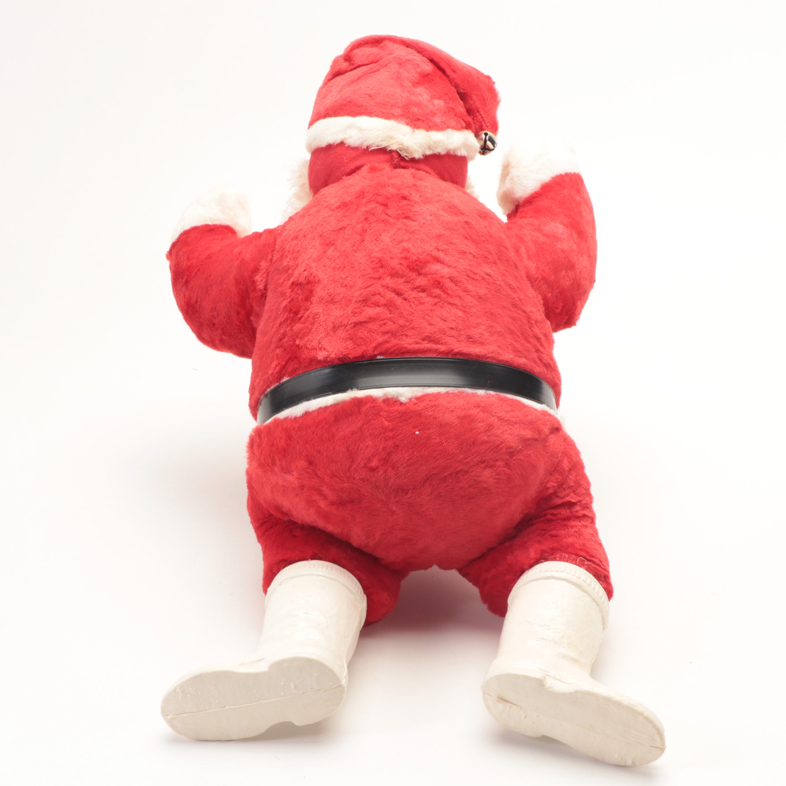 Howard Gale Style Plastic Santa Claus Doll, Mid-20th Century