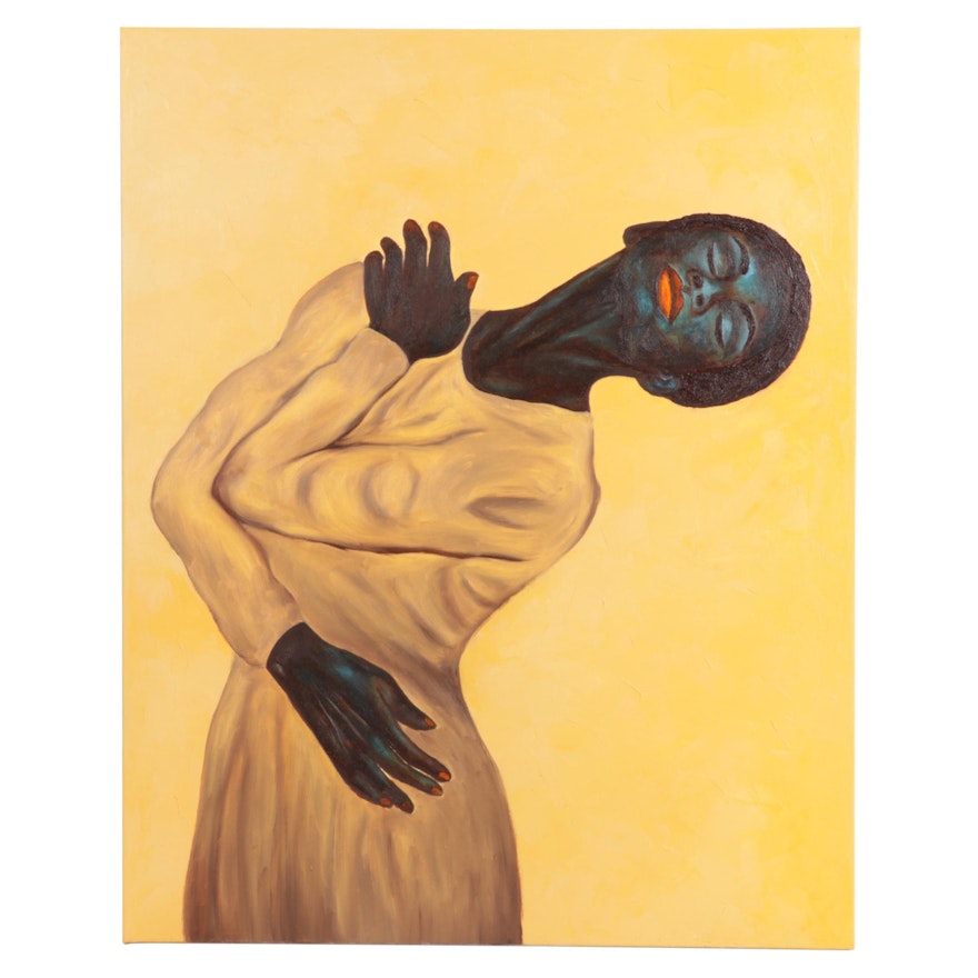 Oluwakemi Omowaire Oil Painting "Peace of Mind," 2022