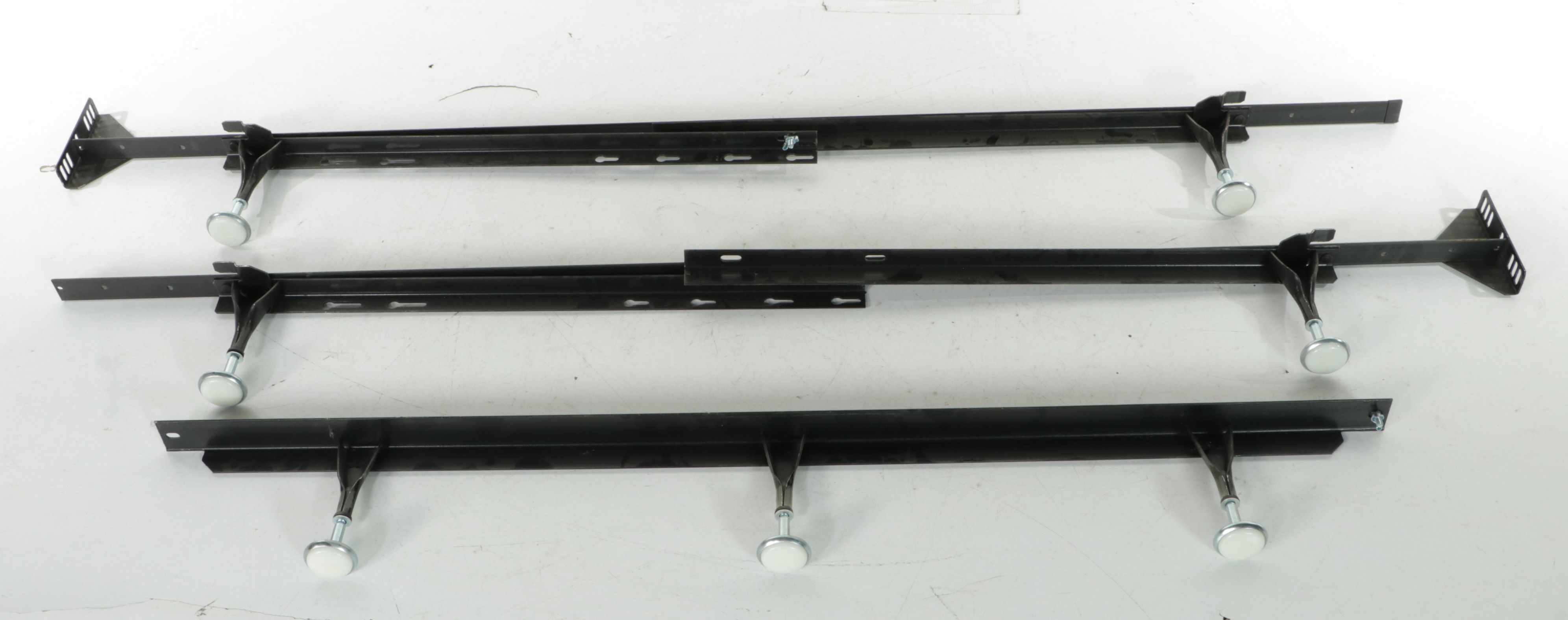 At Home Braided Banana Leaf Headboard and Metal Bed Frame in Queen Size