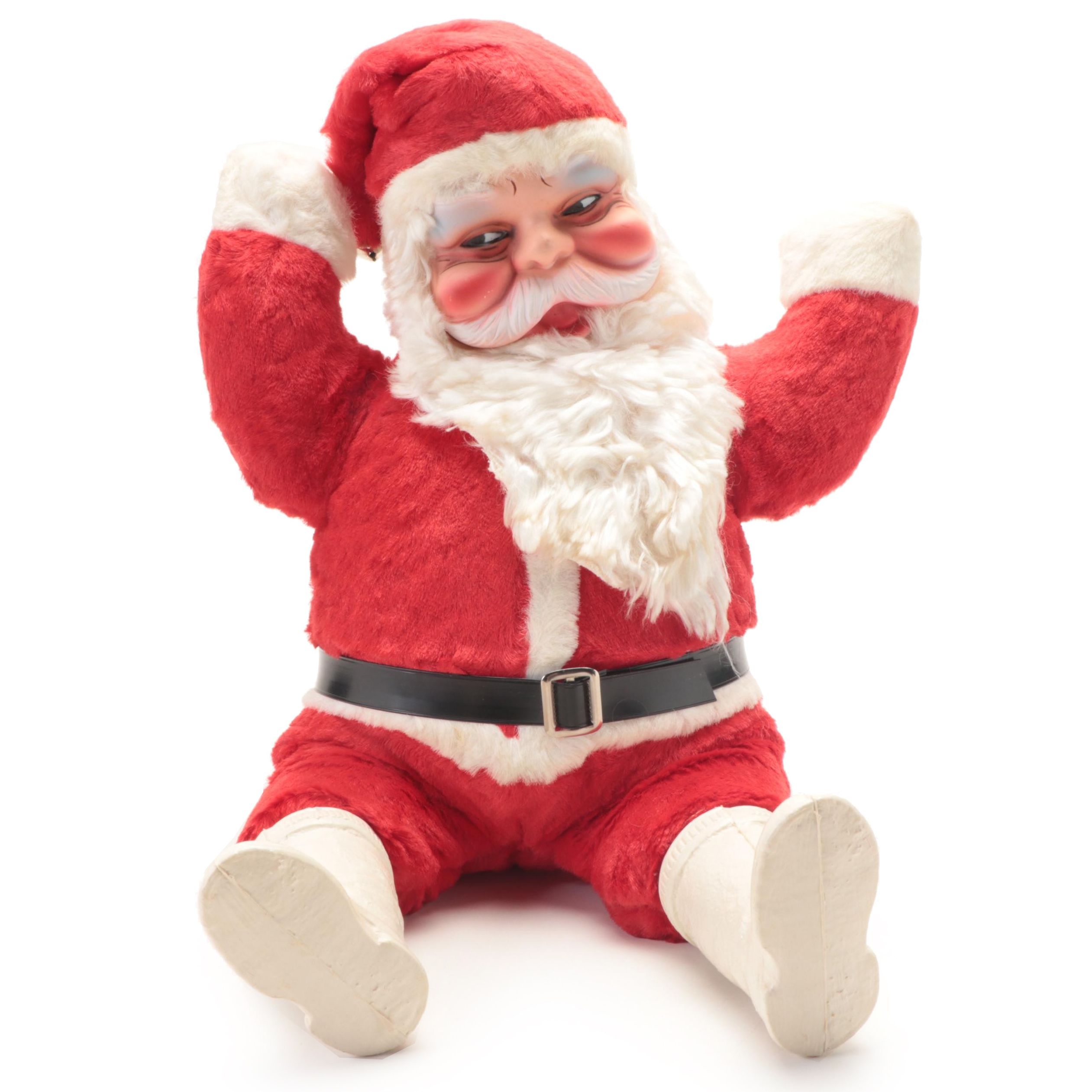 Howard Gale Style Plastic Santa Claus Doll, Mid-20th Century