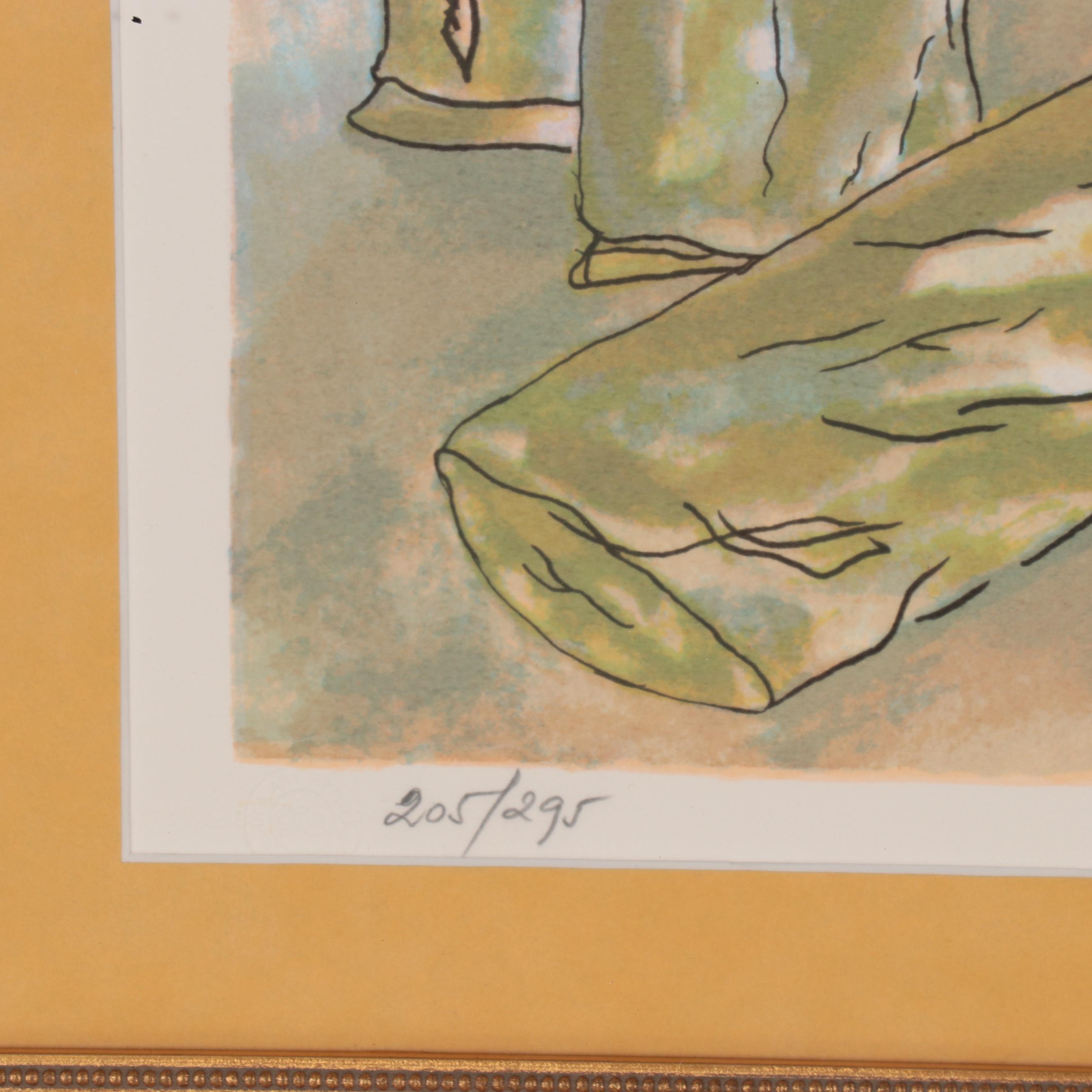 Leon Azoulay Lithograph "Songs of Joy and Praise"