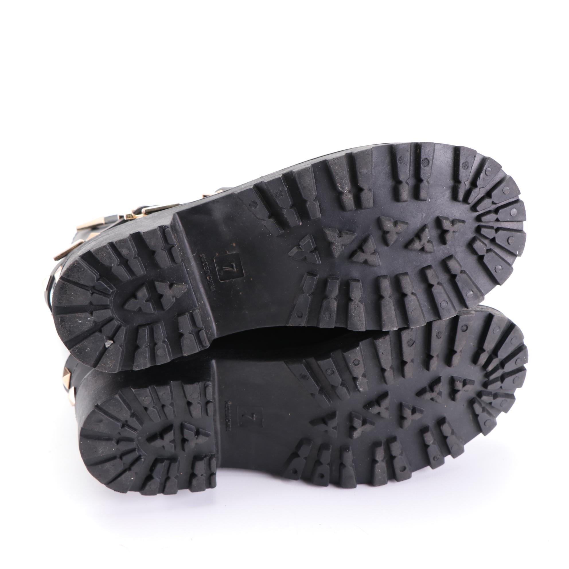 UGG Amie Slim Shearling Boots and Steve Madden Downpour Studded PVC Boots