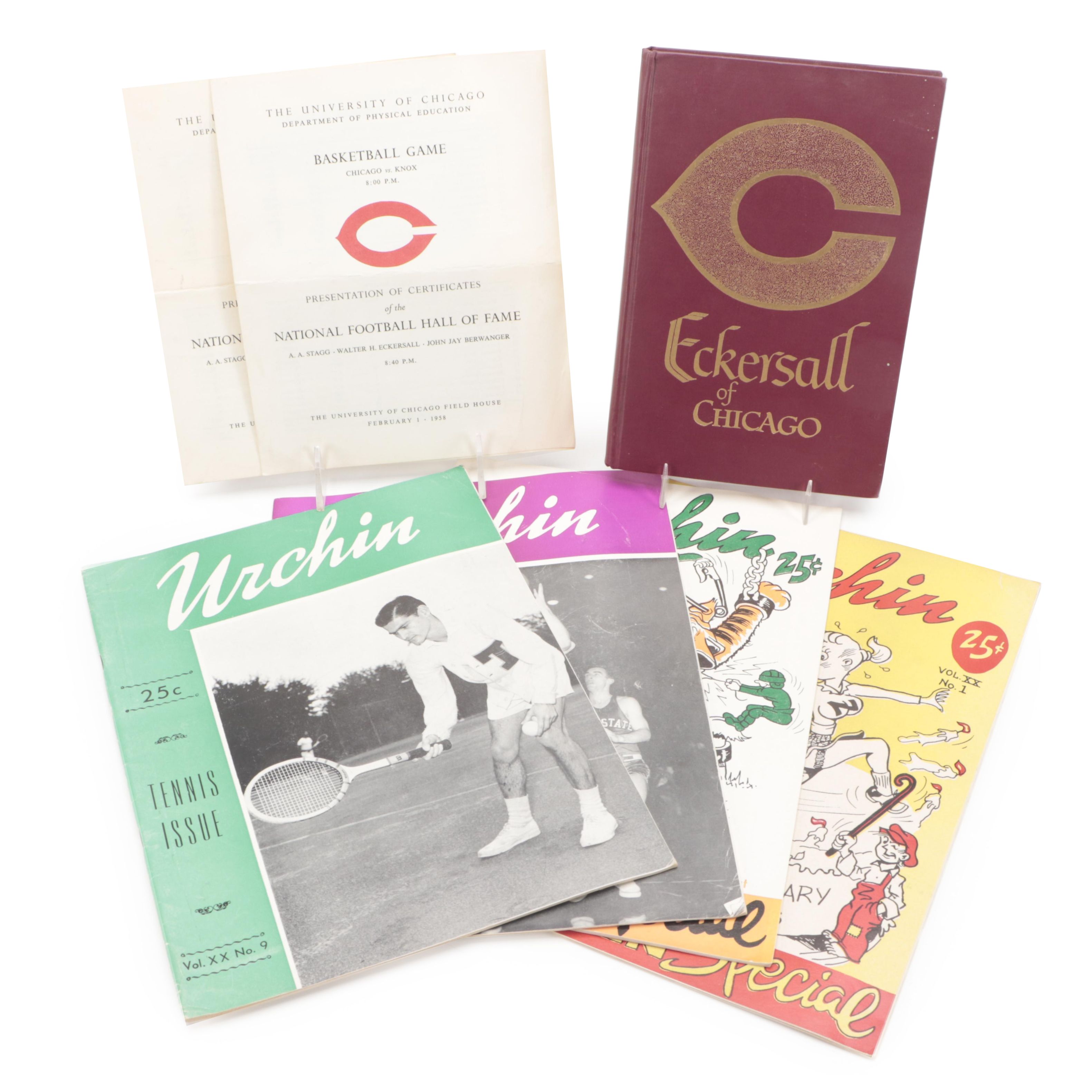 University of Chicago "Eckersall of Chicago" book, "Urchin" Issues and Programs