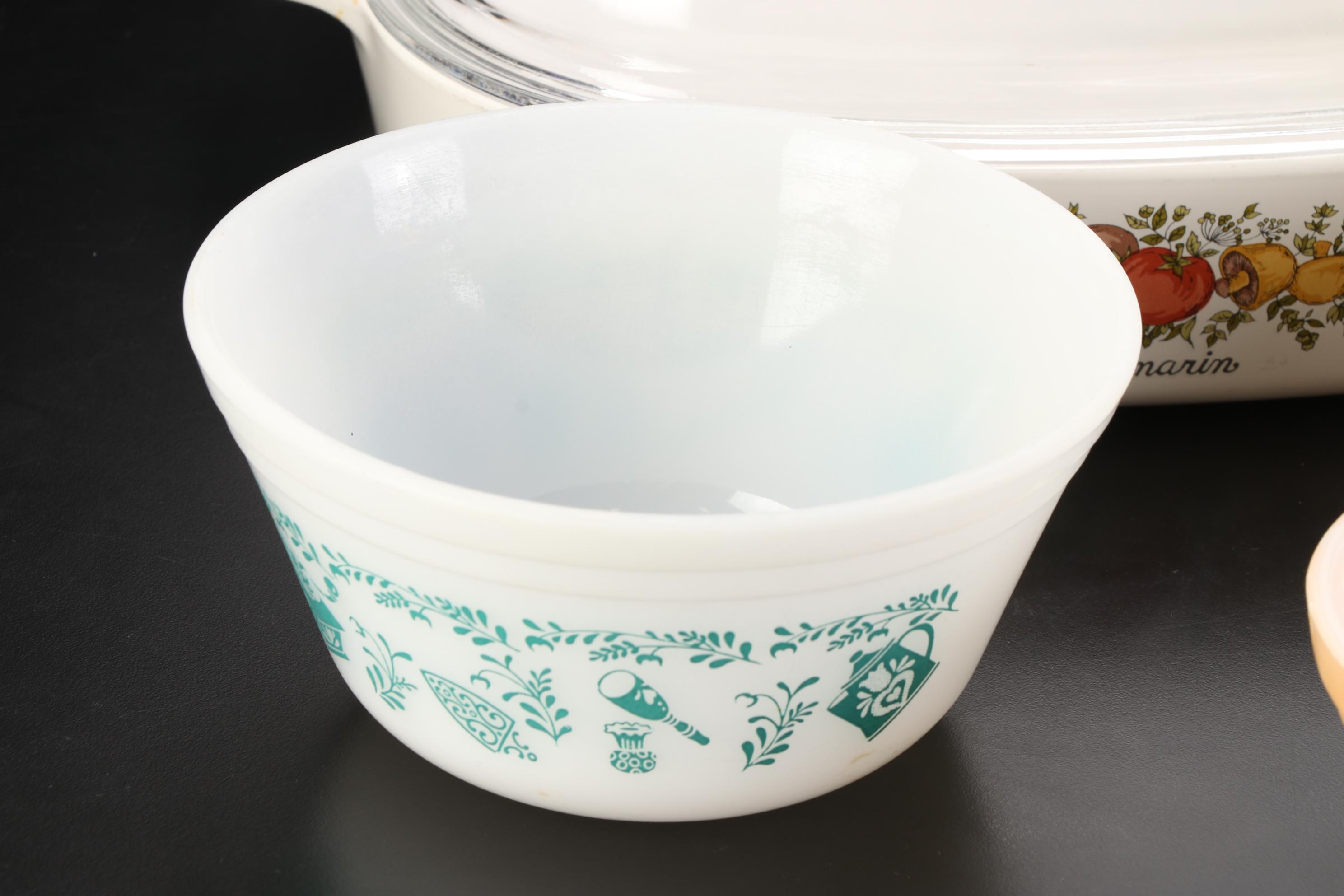 Pyrex, CorningWare, Fire-King and More Casserole Dishes and Mixing Bowls