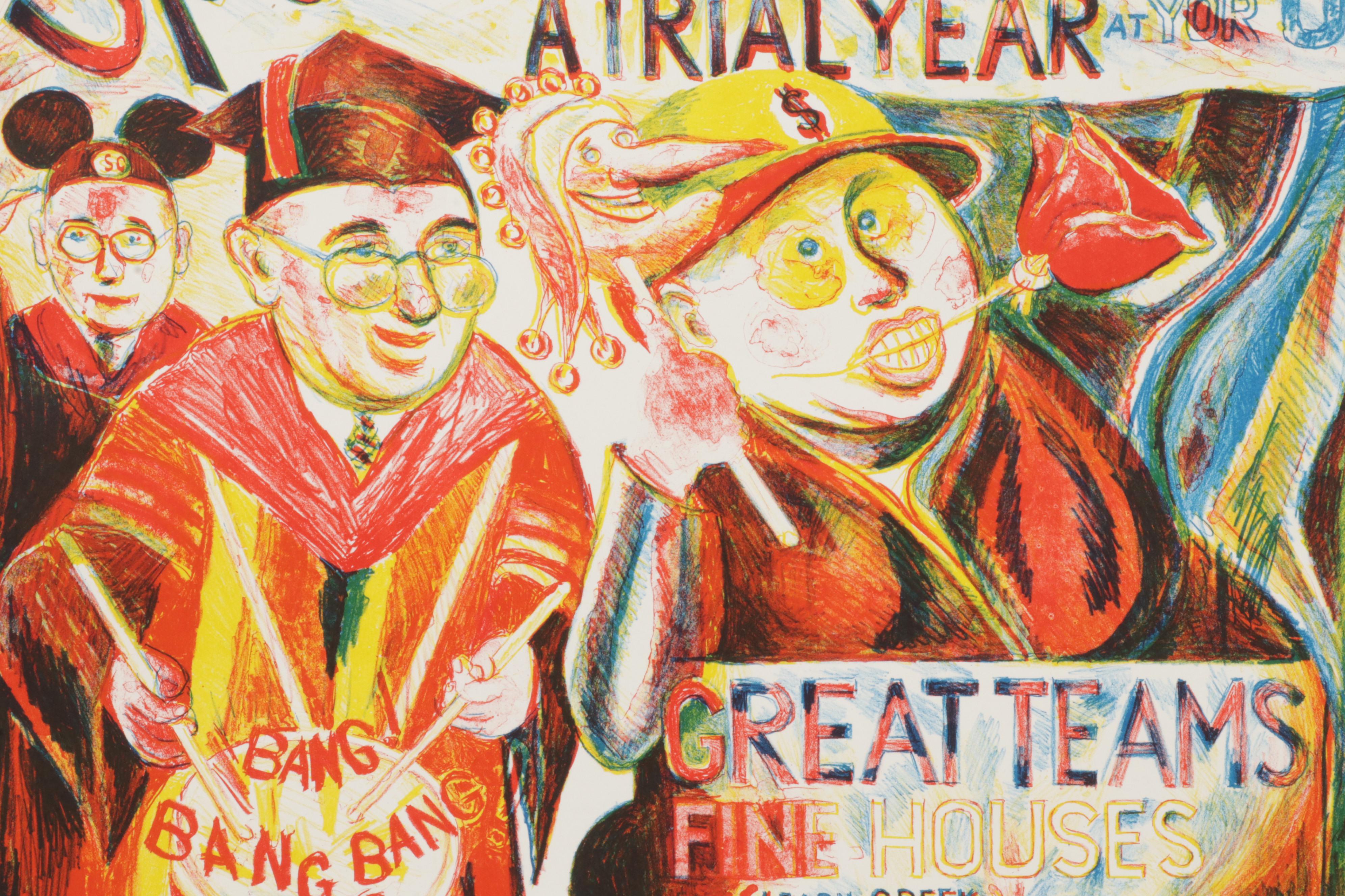 Sidney Chafetz Color Lithograph "Panem et Circenses," Circa 2001