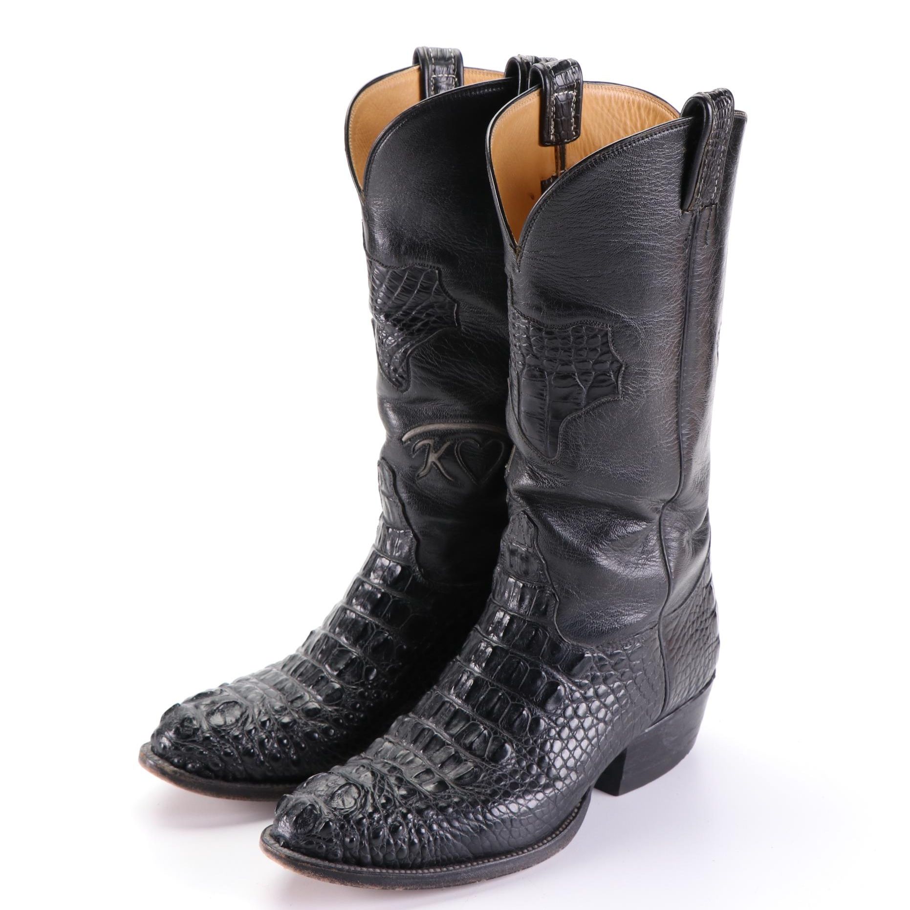 Custom-Made Mingo's Boot Co. Western Boots in Alligator, Gifted to Mr. Brillhart