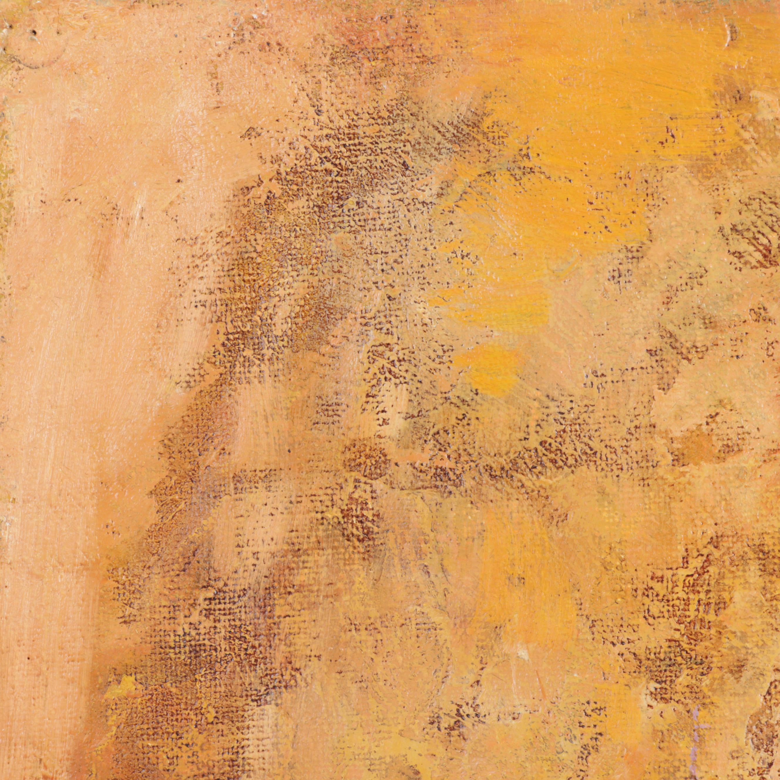 Jean Volang Mixed Media Painting of Church