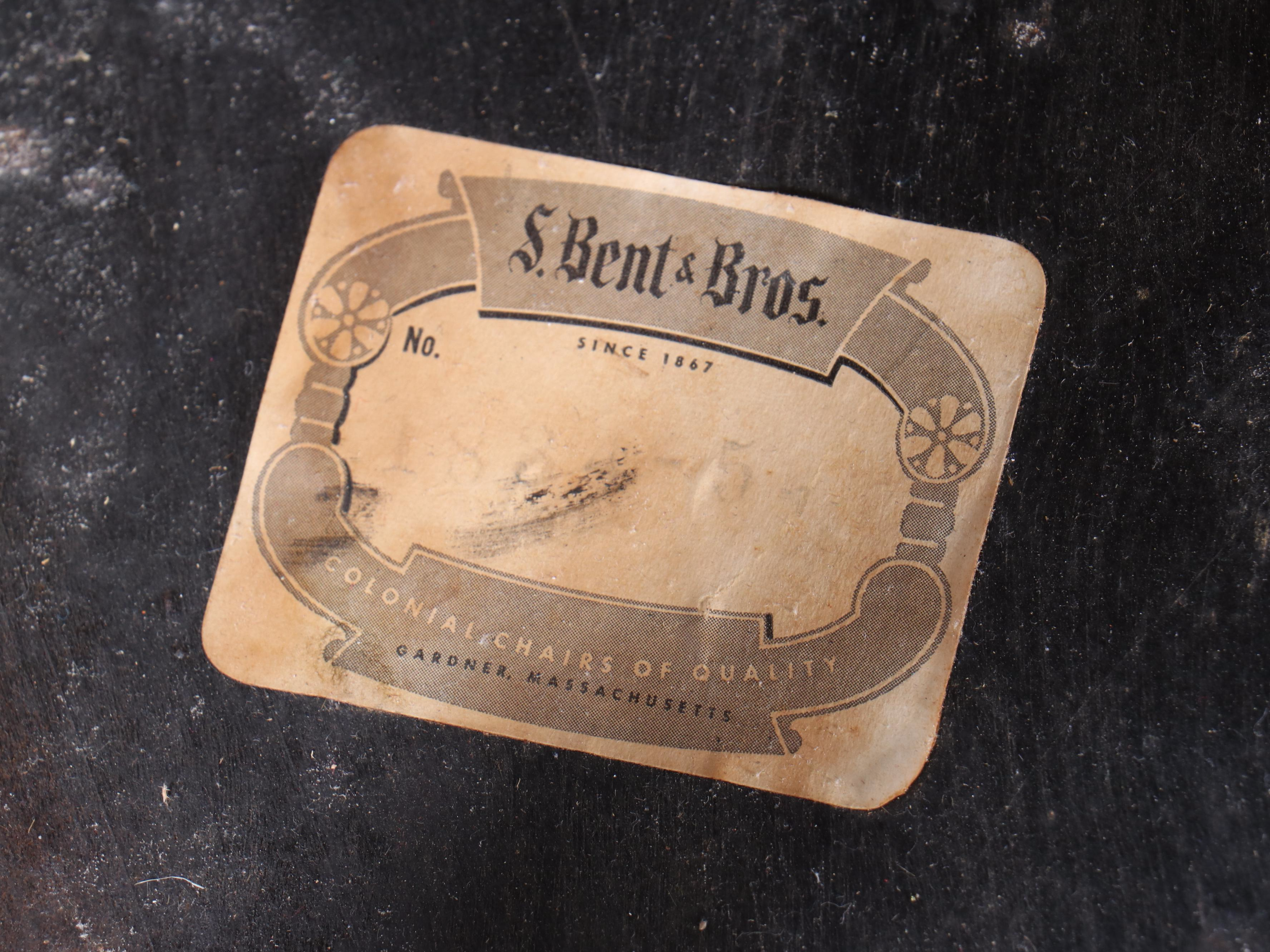 Set of Eight Backus Bros. Cincinnati, Federal Style Stenciled Arrowback Chairs