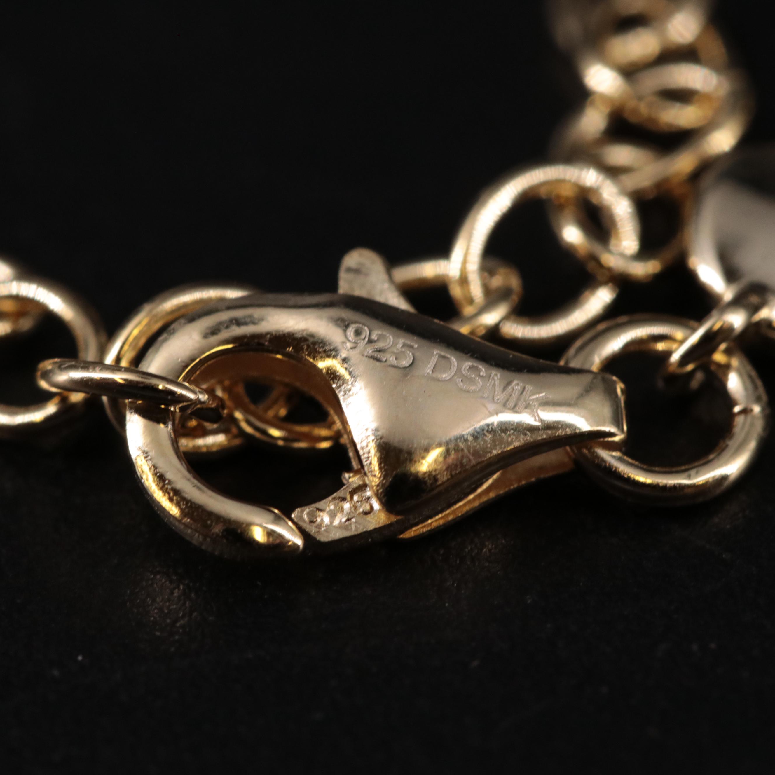 Sterling Silver Multi Gemstone Necklace