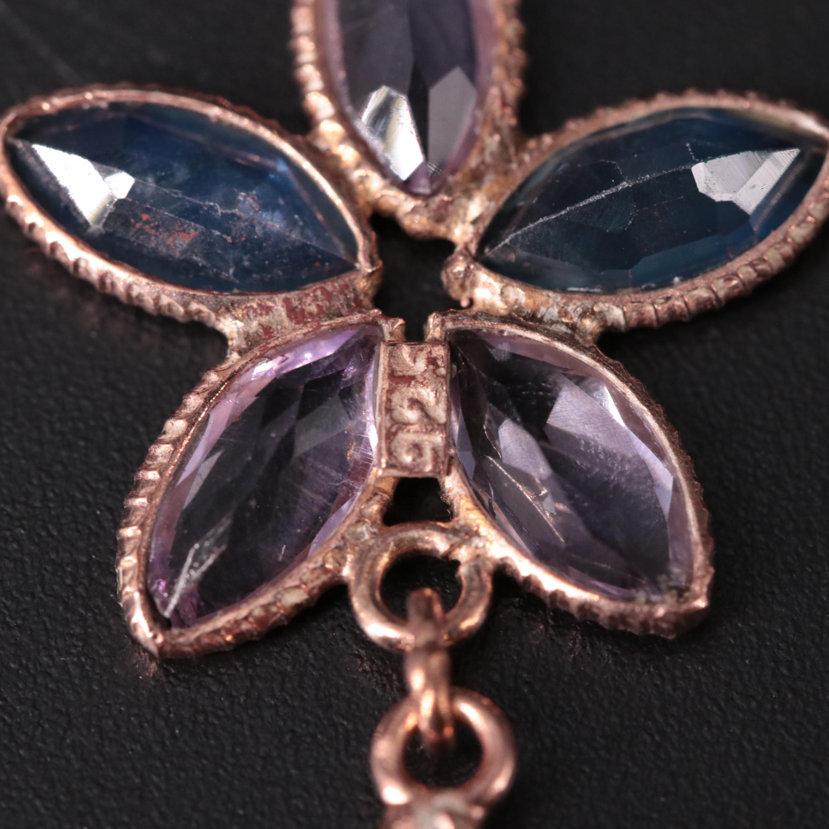 Sterling Silver Gemstone Drop Earrings