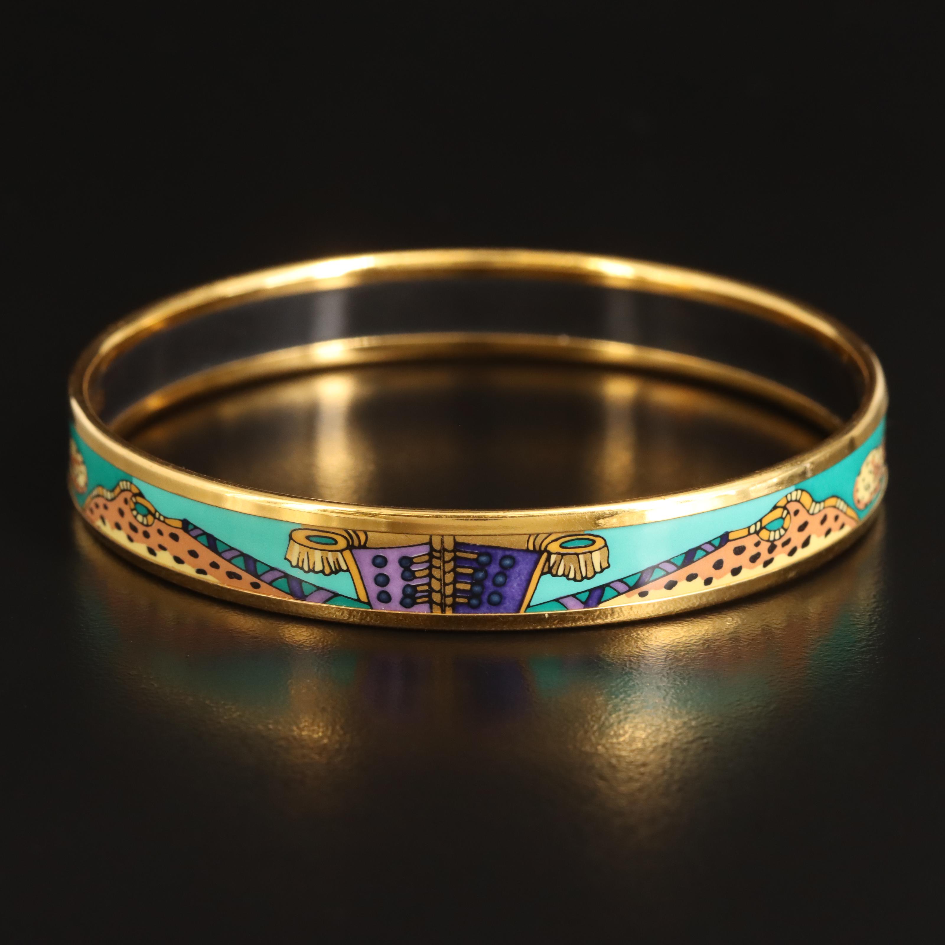 Hermès Narrow Leopard Bangle