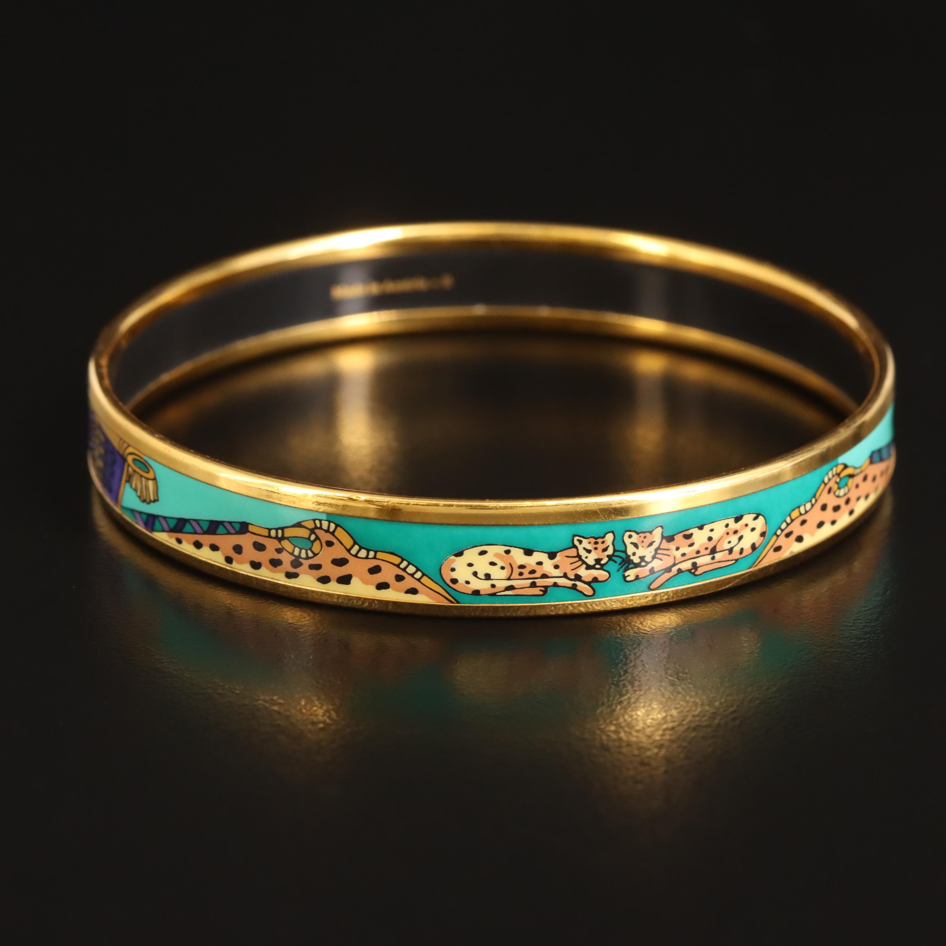 Hermès Narrow Leopard Bangle