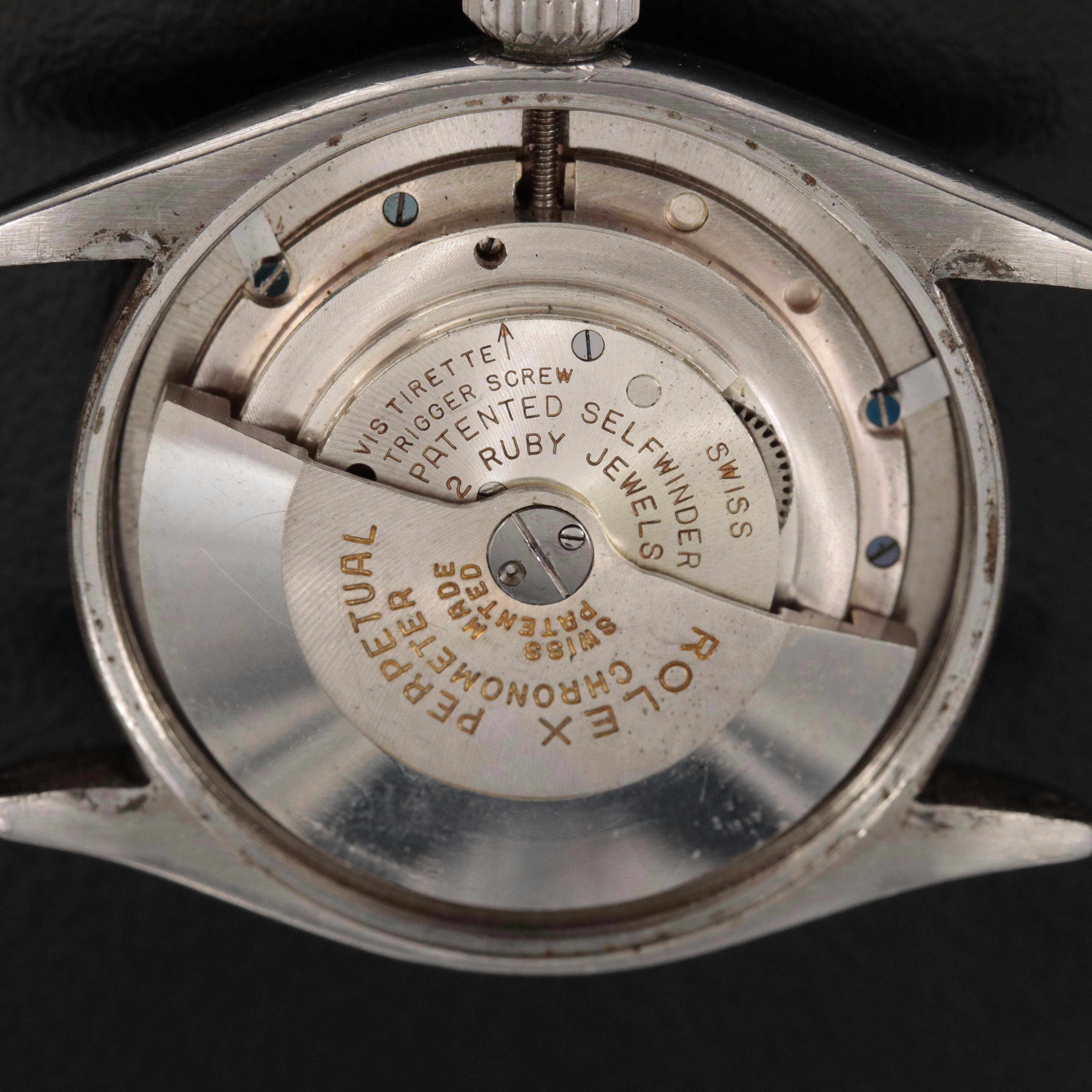 1952 Rolex Oyster Perpetual "Semi Bubble Back" Watch