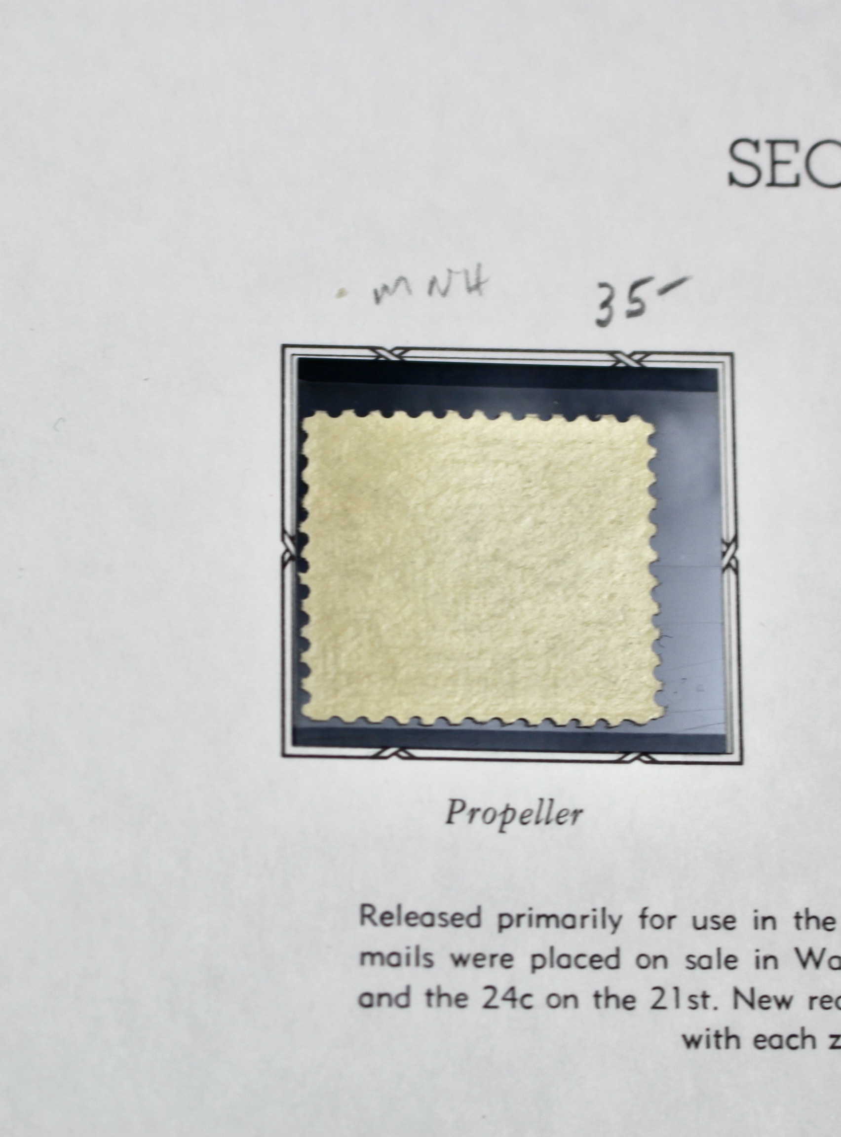 U.S. Airmail Stamp Collection Including Scott #'s C1-C6