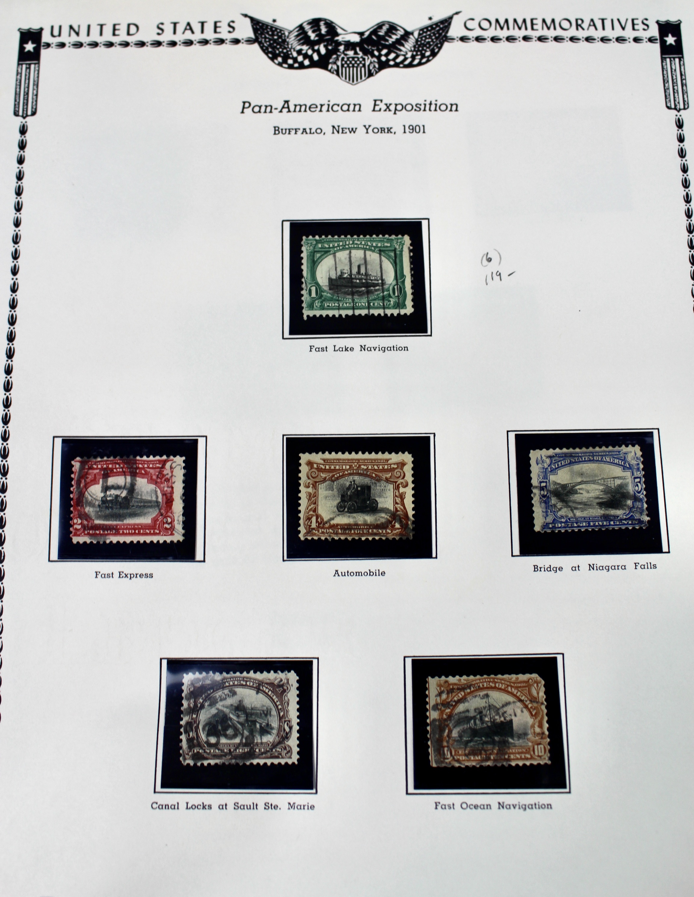 U.S. Commemorative Stamp Collection Including Stamps from 1893-1959