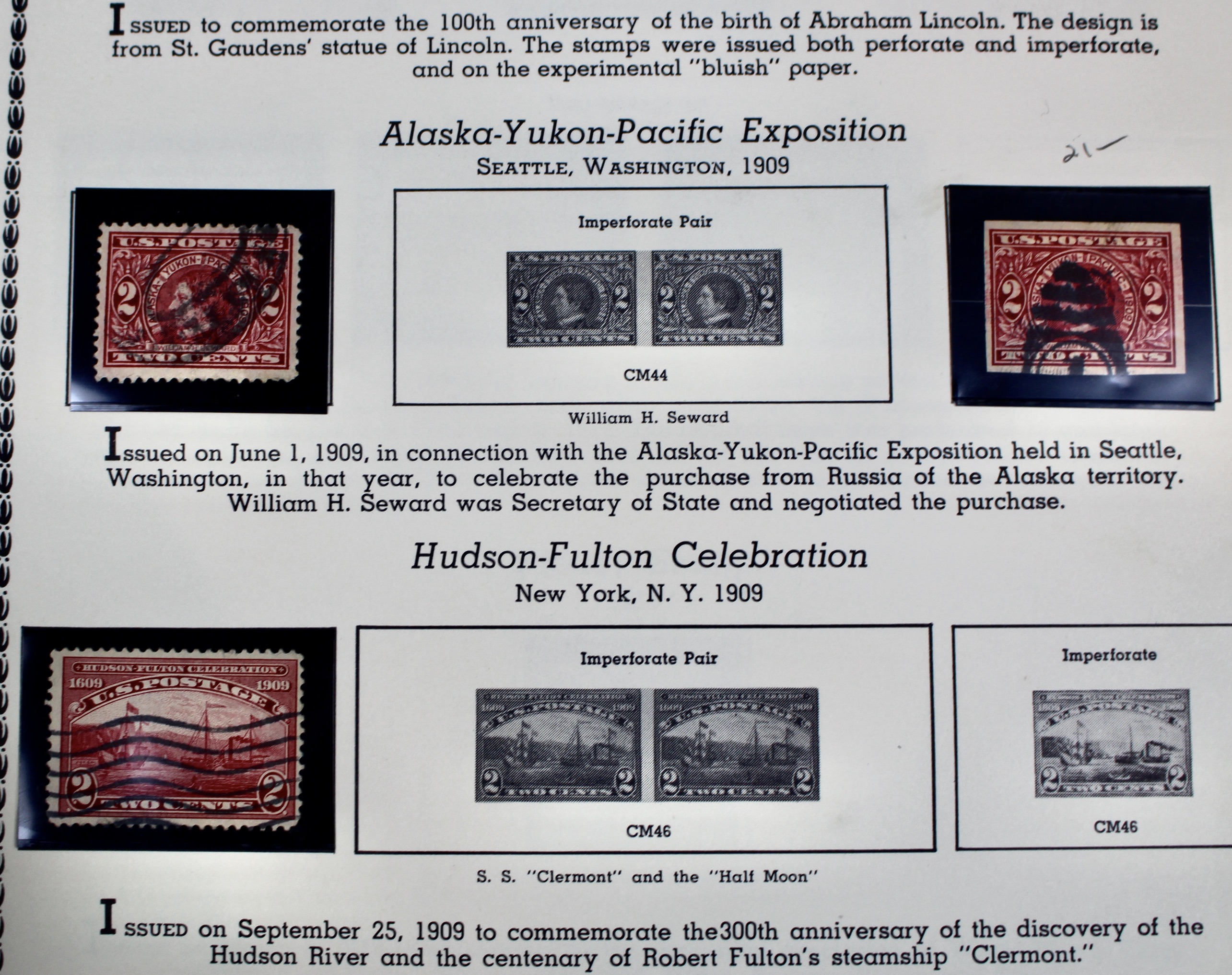 U.S. Commemorative Stamp Collection Including Stamps from 1893-1959
