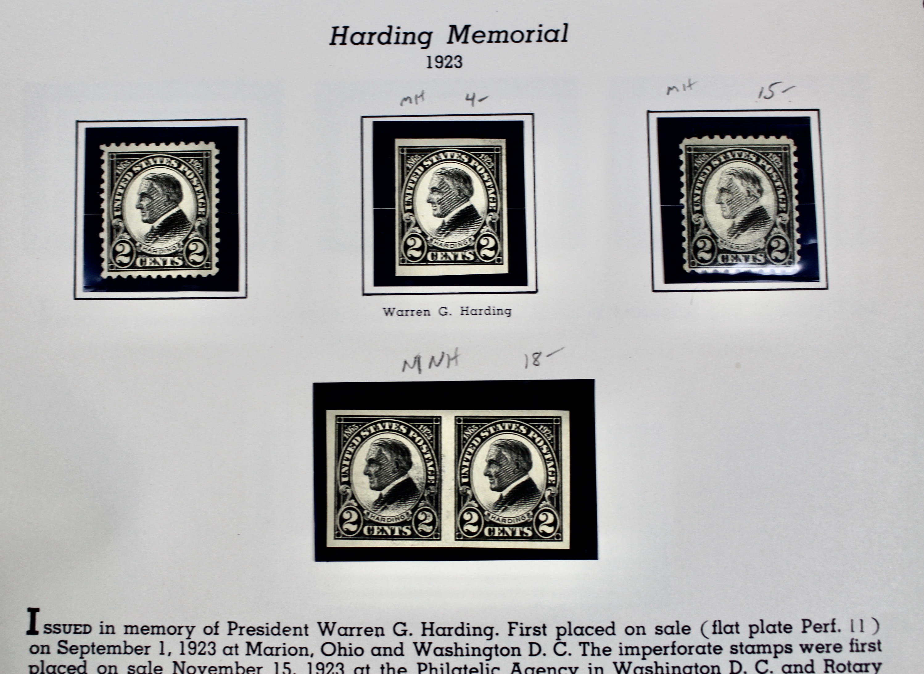 U.S. Commemorative Stamp Collection Including Stamps from 1893-1959