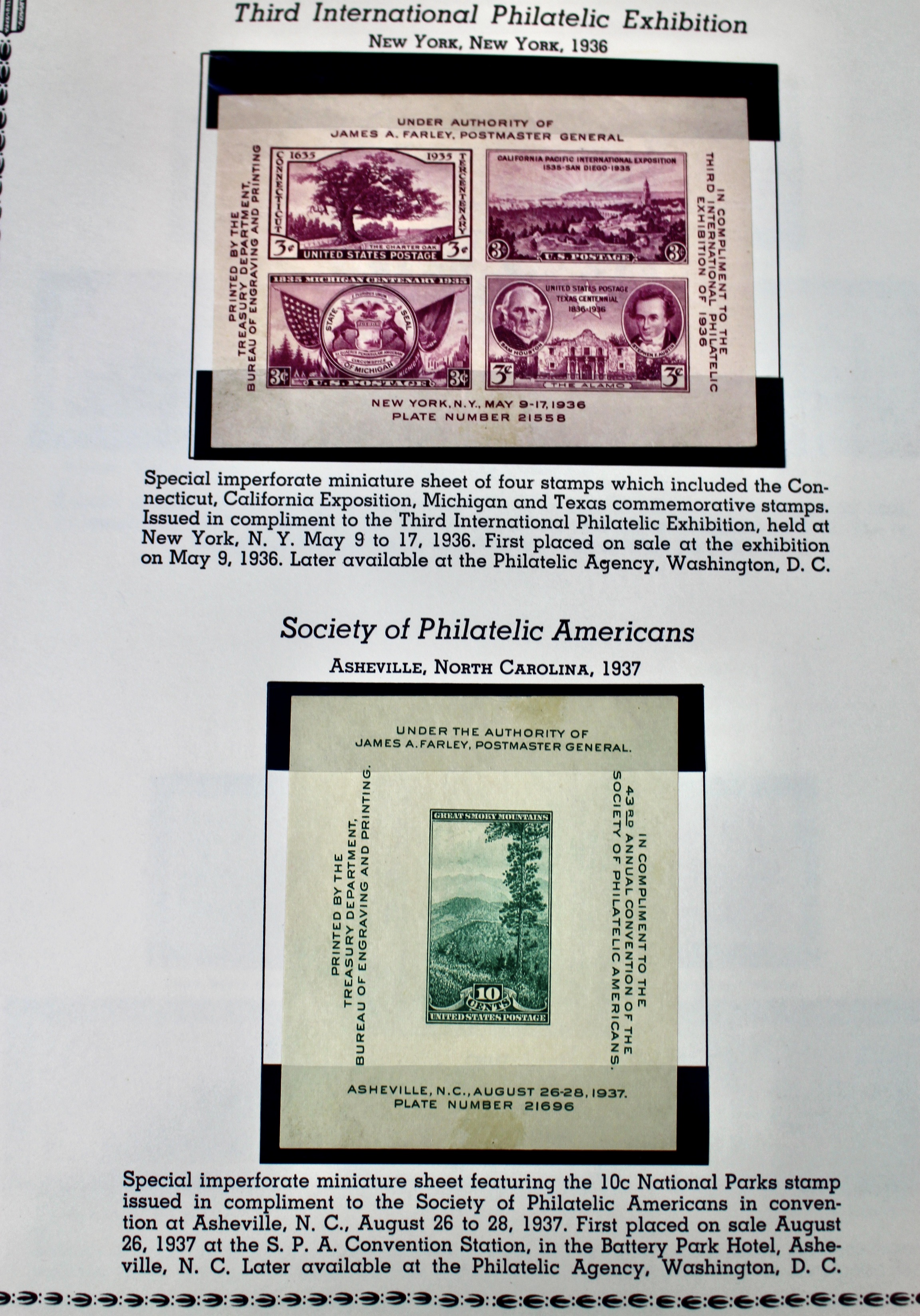 U.S. Commemorative Stamp Collection Including Stamps from 1893-1959