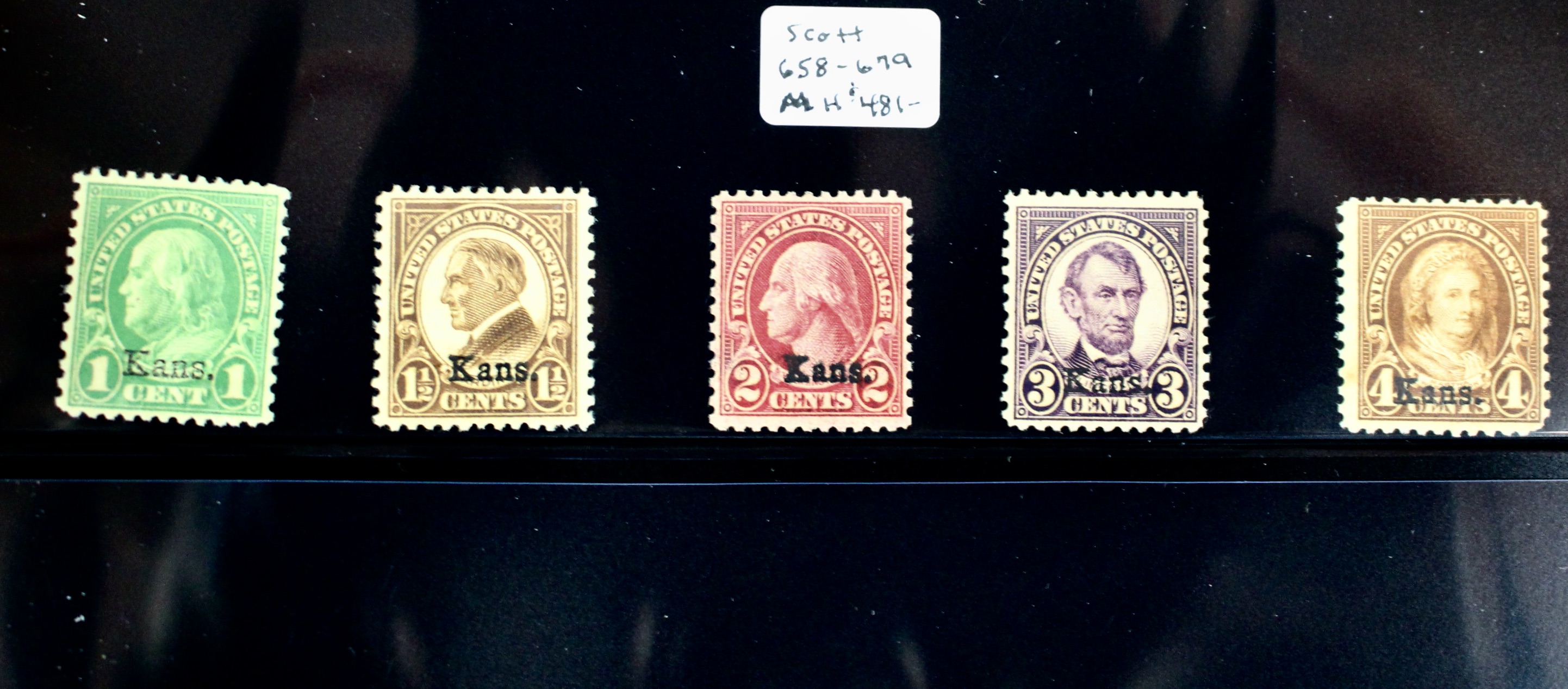 Complete Group of Kansas Nebraska Stamps - Scott#s 658-679