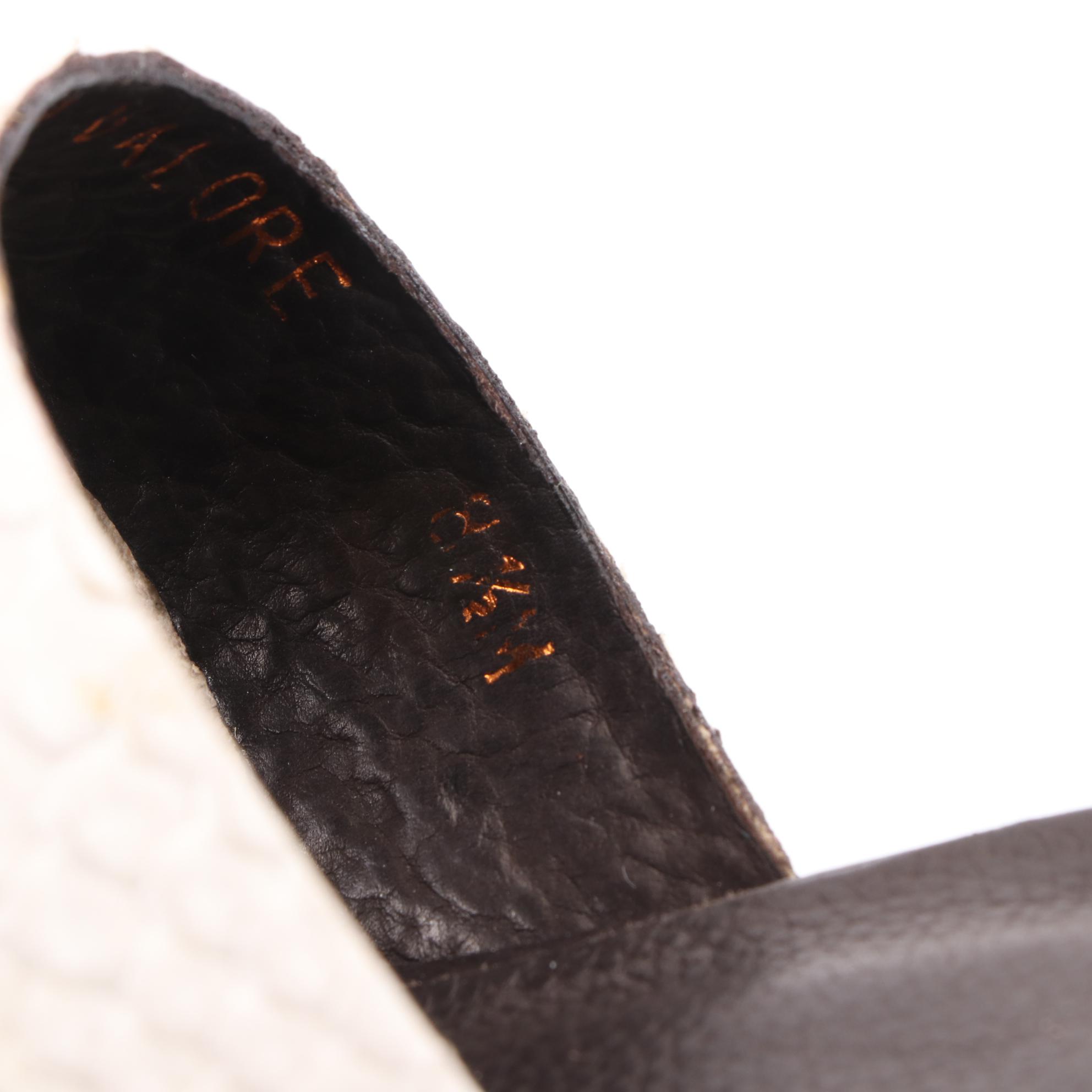 Donald J Pliner Sandals in White Smooth and Snake-Effect Leather