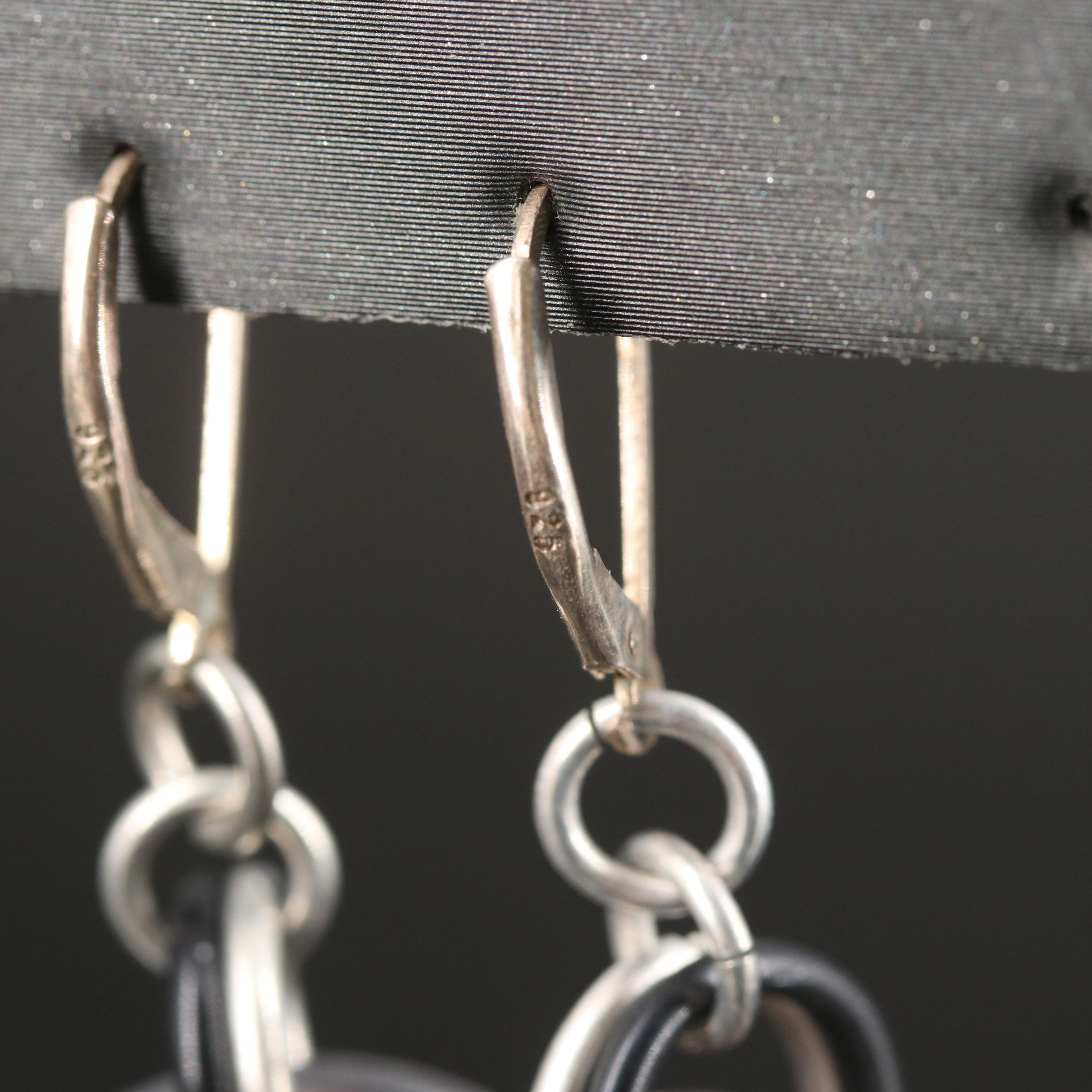 Sterling Earring Assortment Including Malachite and Wood