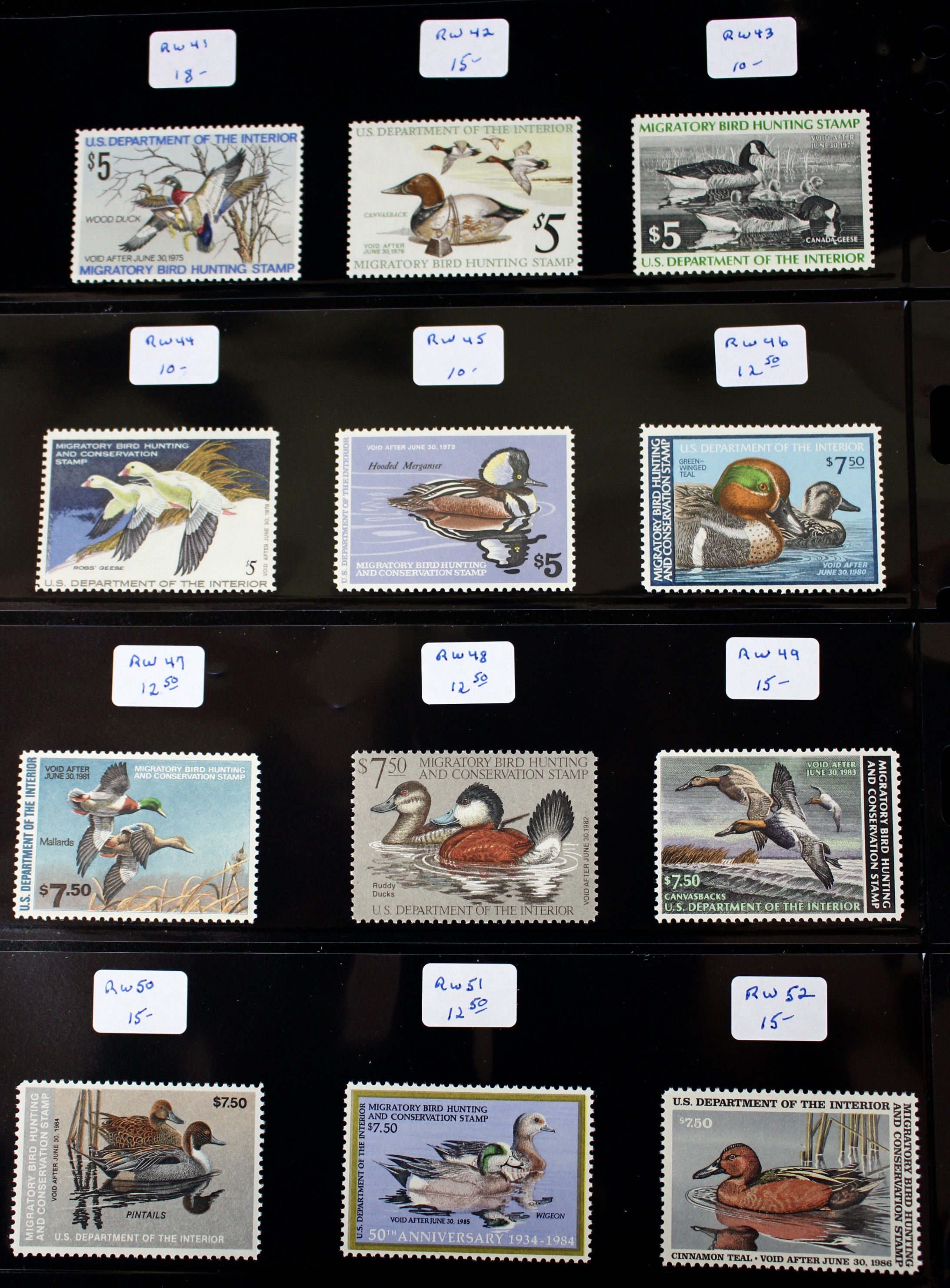 U.S. Duck Stamp Collection