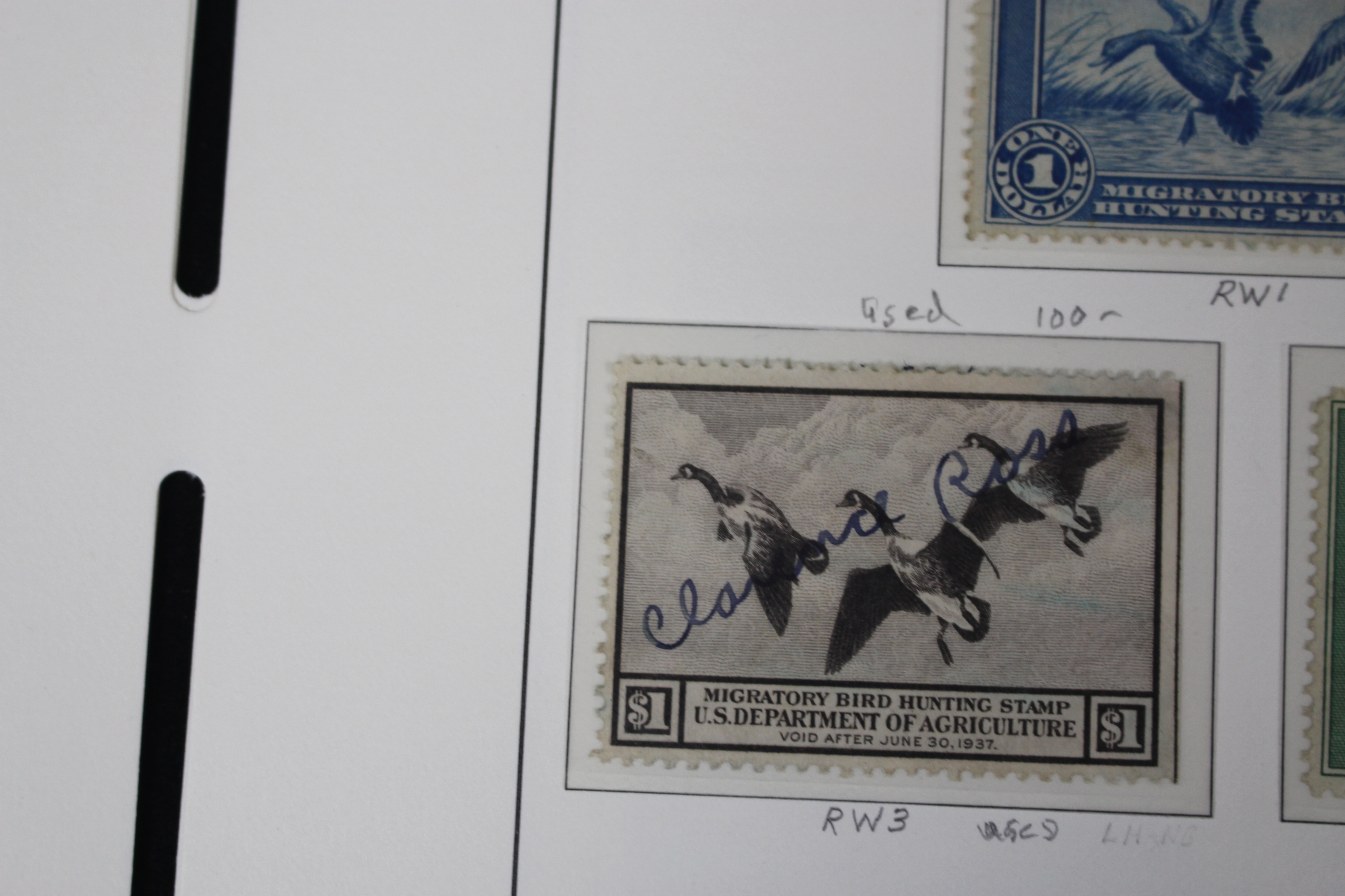 U.S. Duck Stamp Collection Including RW#s 1-6