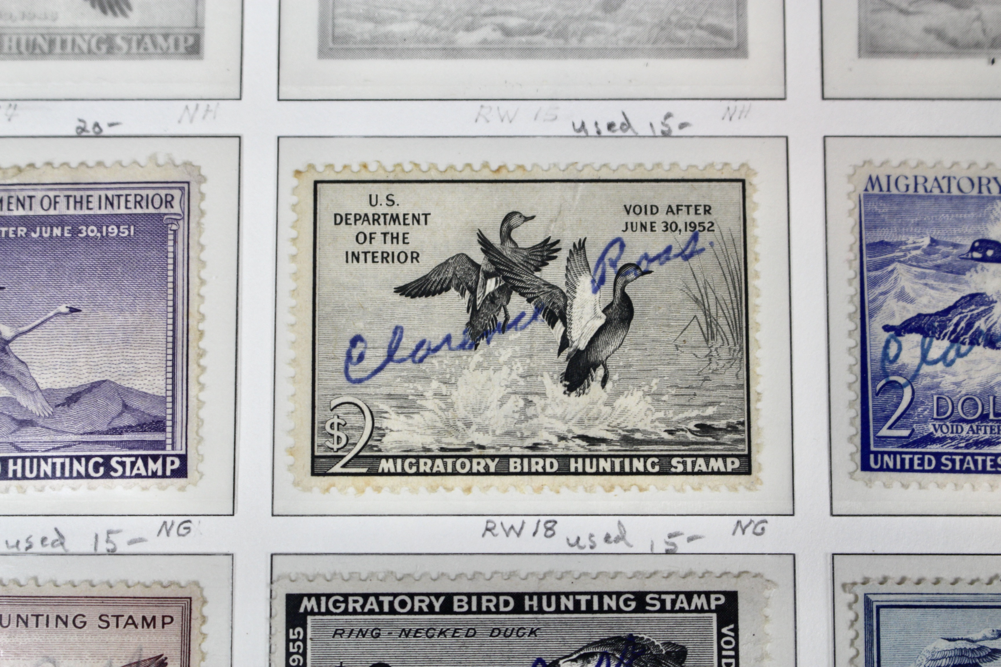 U.S. Duck Stamp Collection Including RW#s 1-6