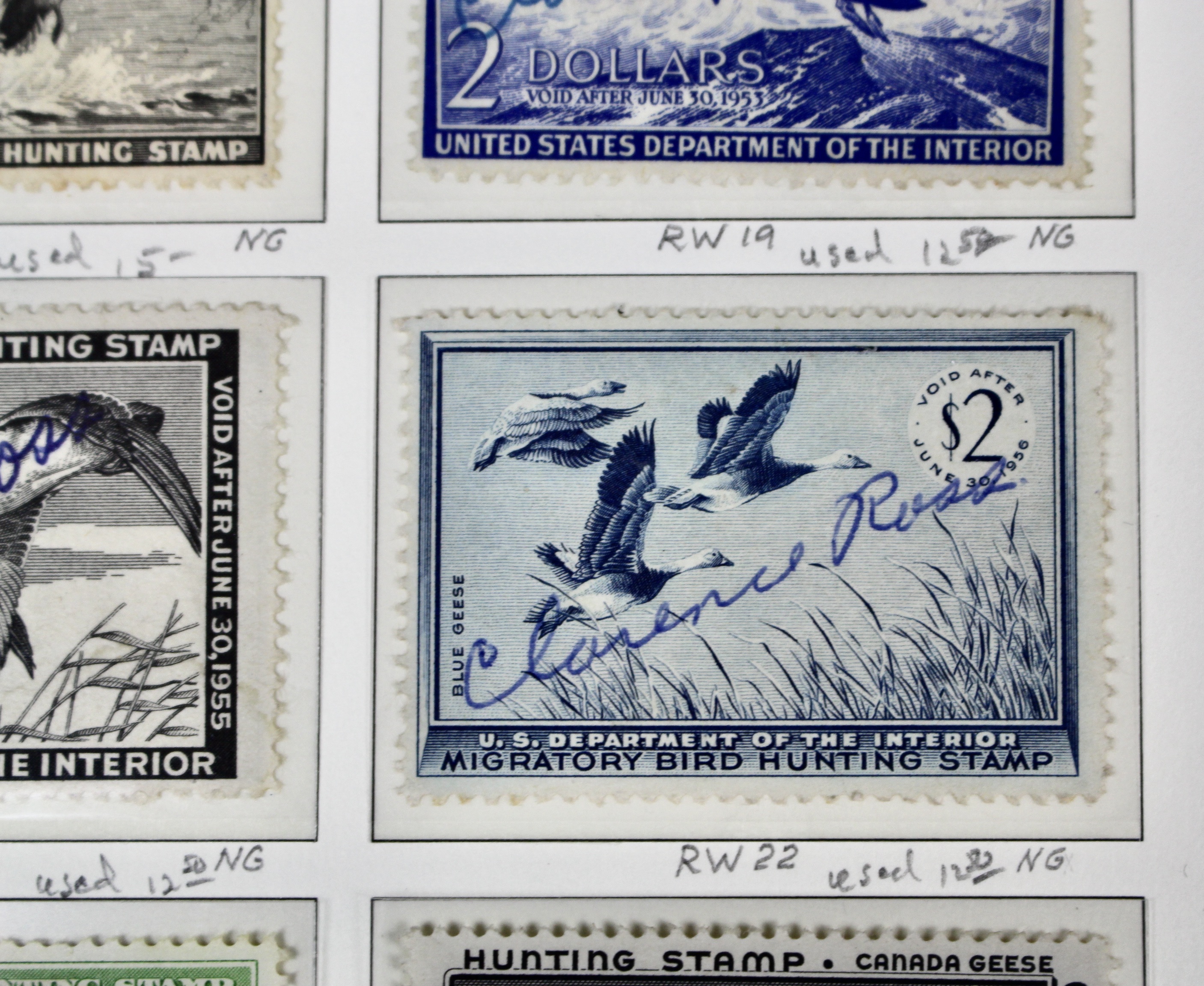 U.S. Duck Stamp Collection Including RW#s 1-6